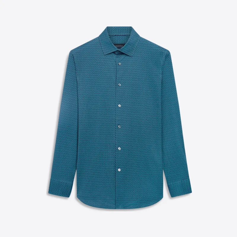 JAMES Geometric Print OoohCotton Shirt sold by Bugatchi