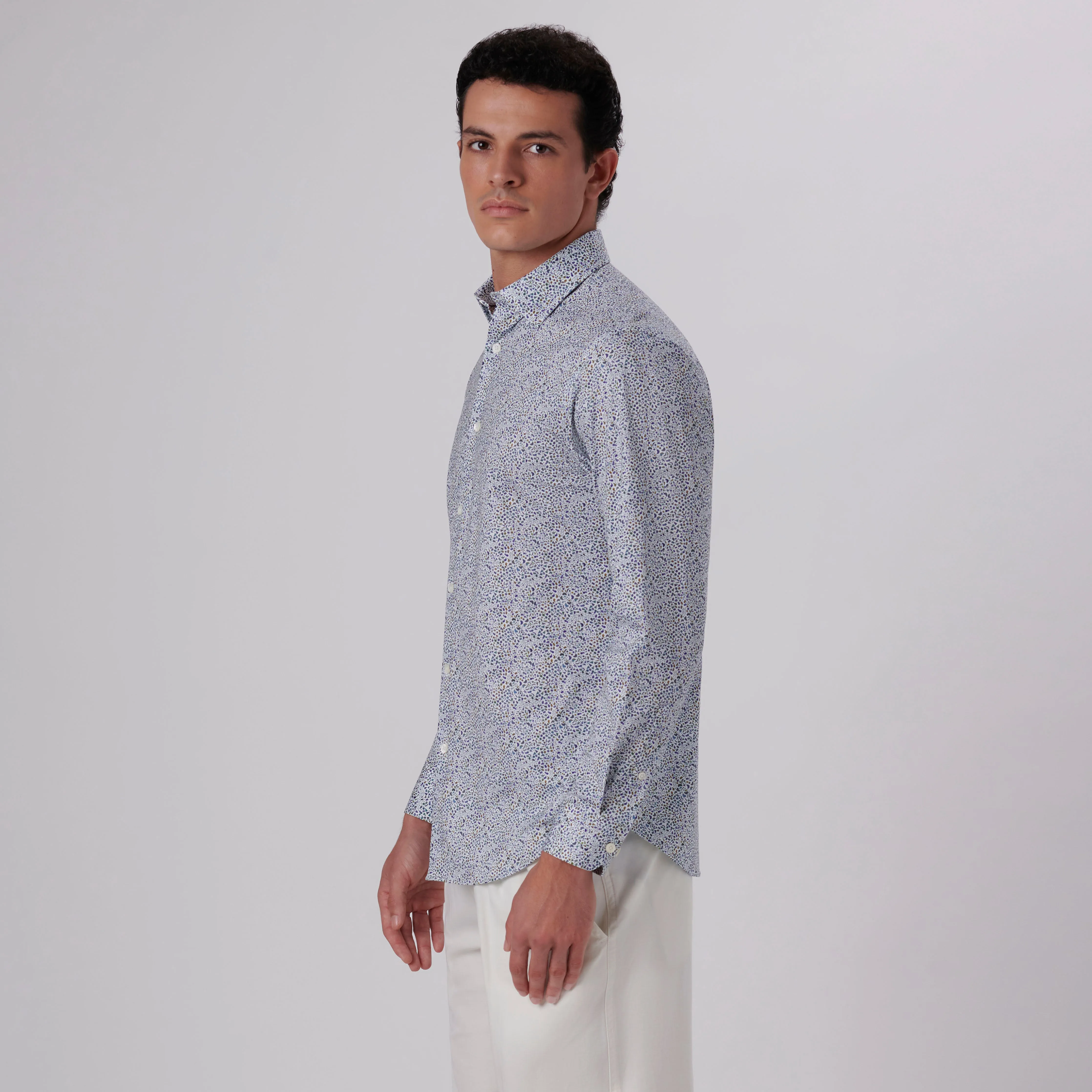 James Abstract Print OoohCotton Shirt sold by Bugatchi product image thumbnail 3