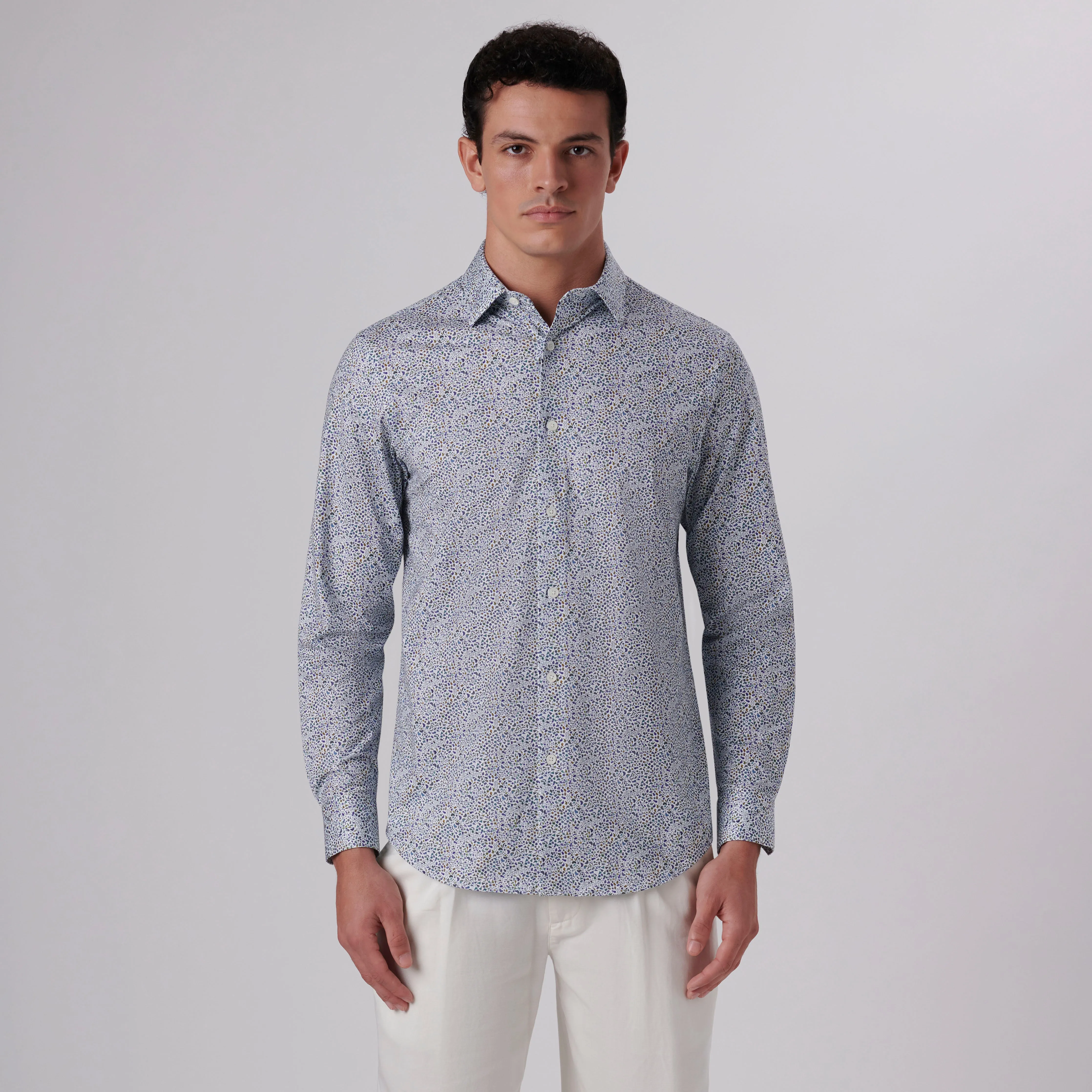 James Abstract Print OoohCotton Shirt sold by Bugatchi product image thumbnail 2