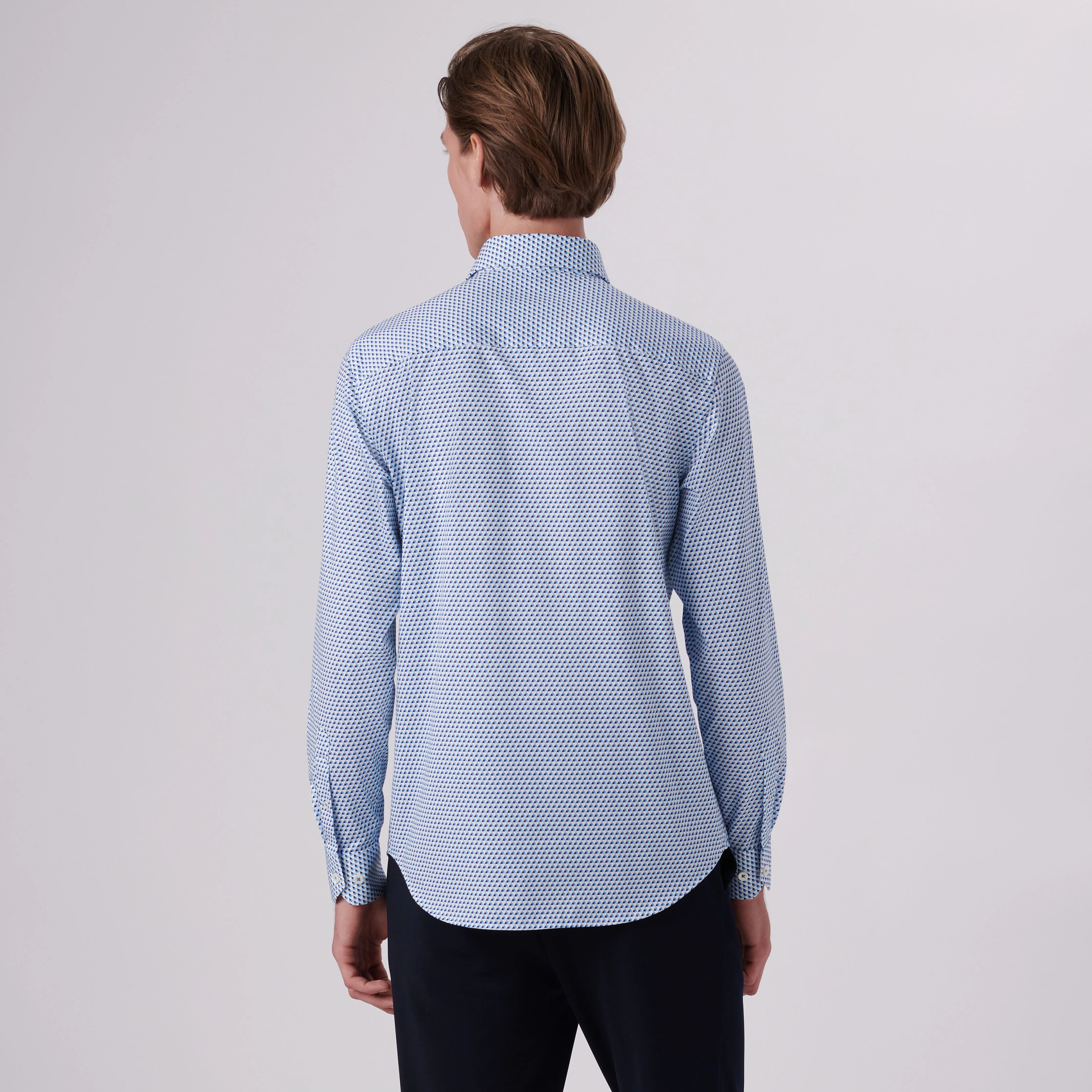 James Geometric Print OoohCotton Shirt sold by Bugatchi product image thumbnail 4