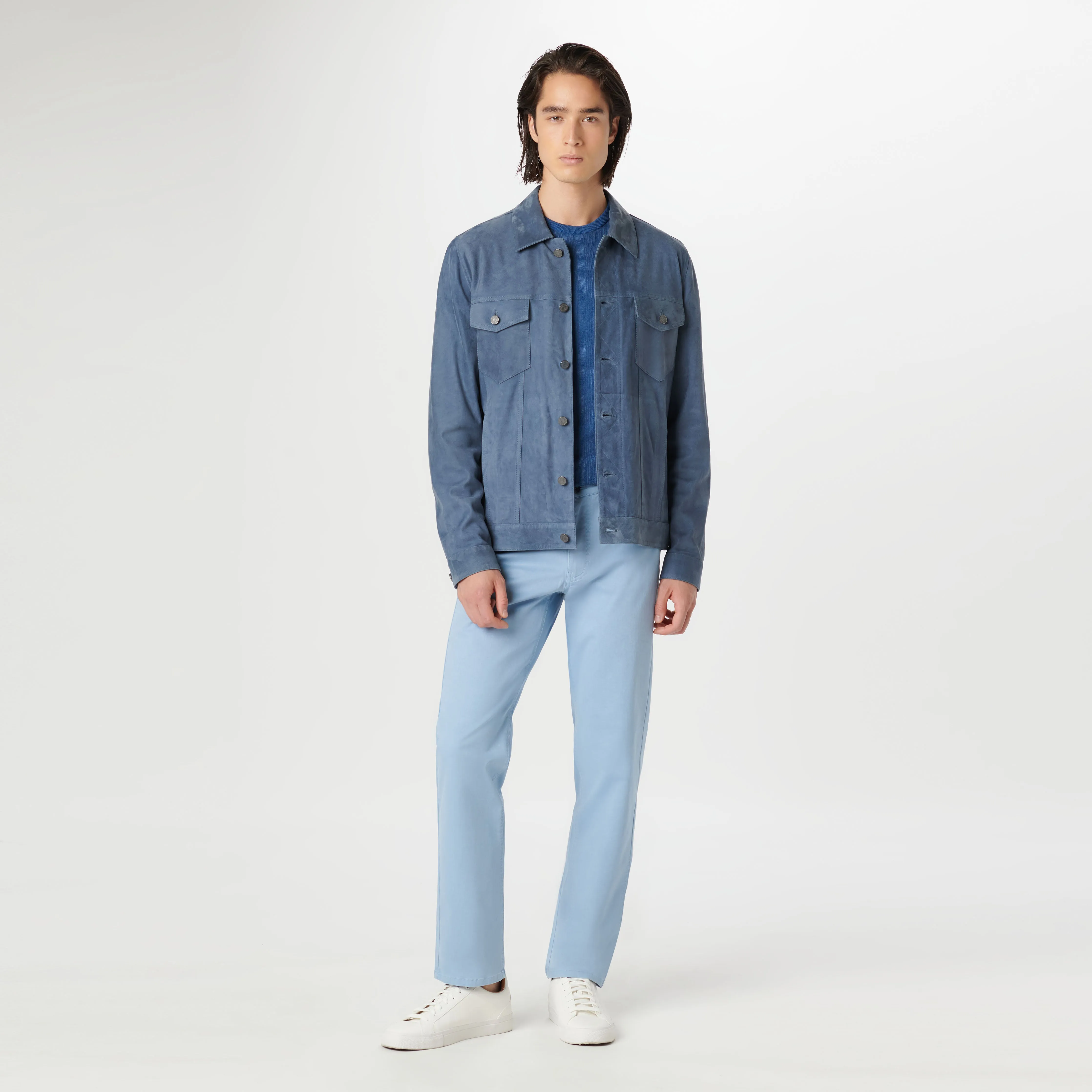 Denim Style Suede Jacket sold by Bugatchi product image thumbnail 5