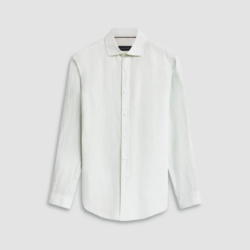 Axel Solid Linen Shirt sold by Bugatchi