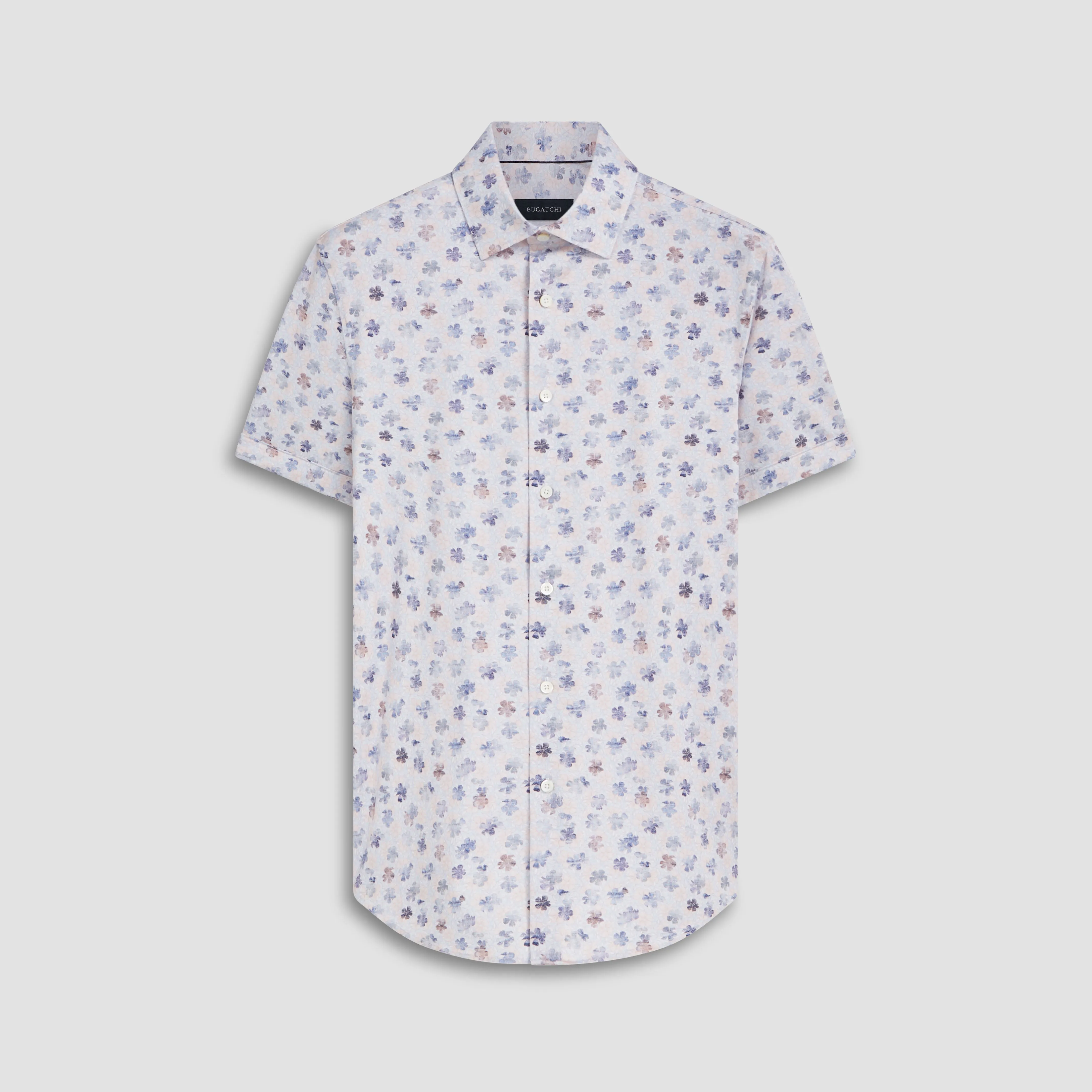 Miles Floral OoohCotton Short Sleeve Shirt sold by Bugatchi