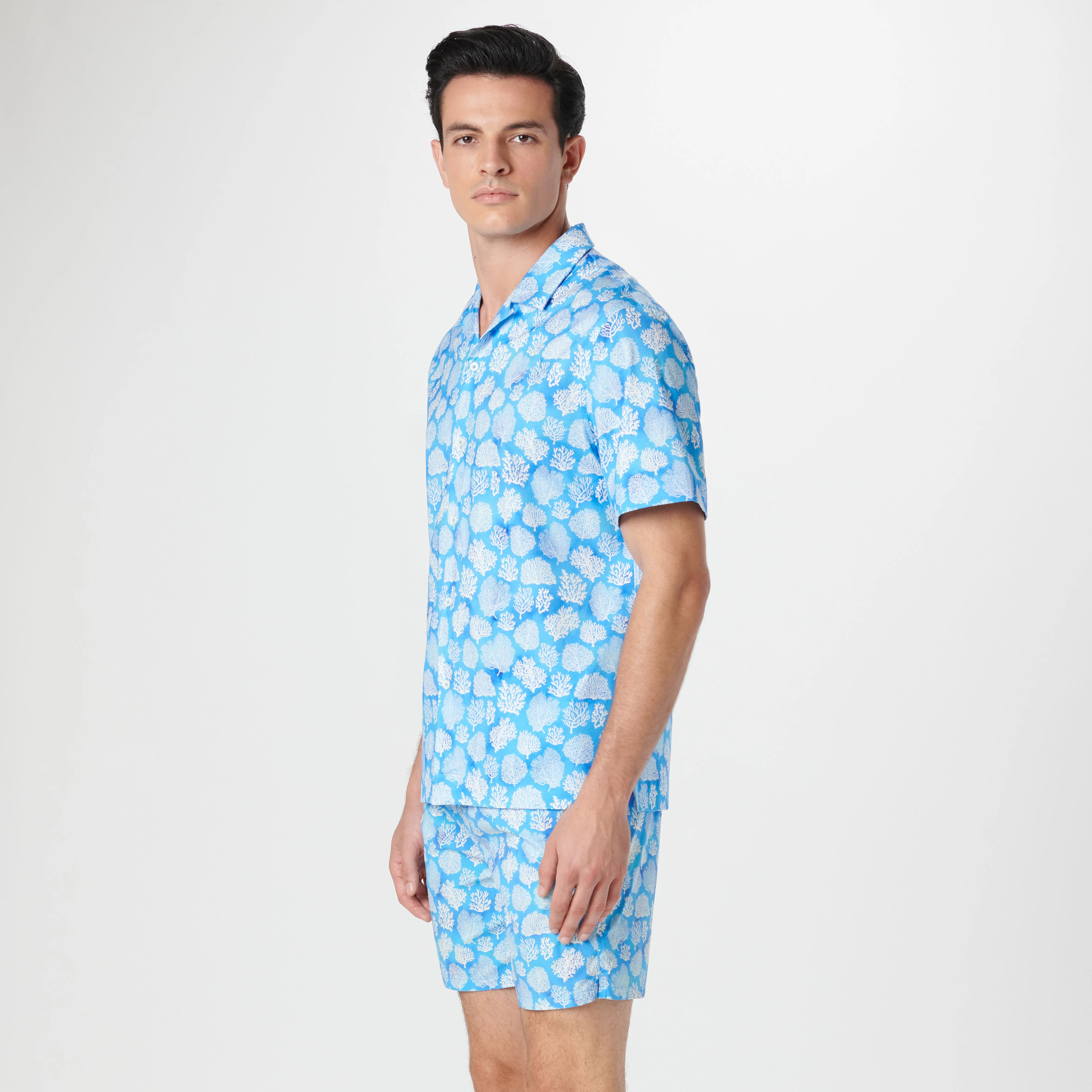 Cole Coral OoohCotton Camp Shirt sold by Bugatchi product image thumbnail 3