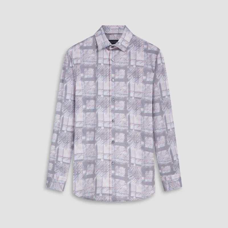 James Checkered OoohCotton Shirt sold by Bugatchi