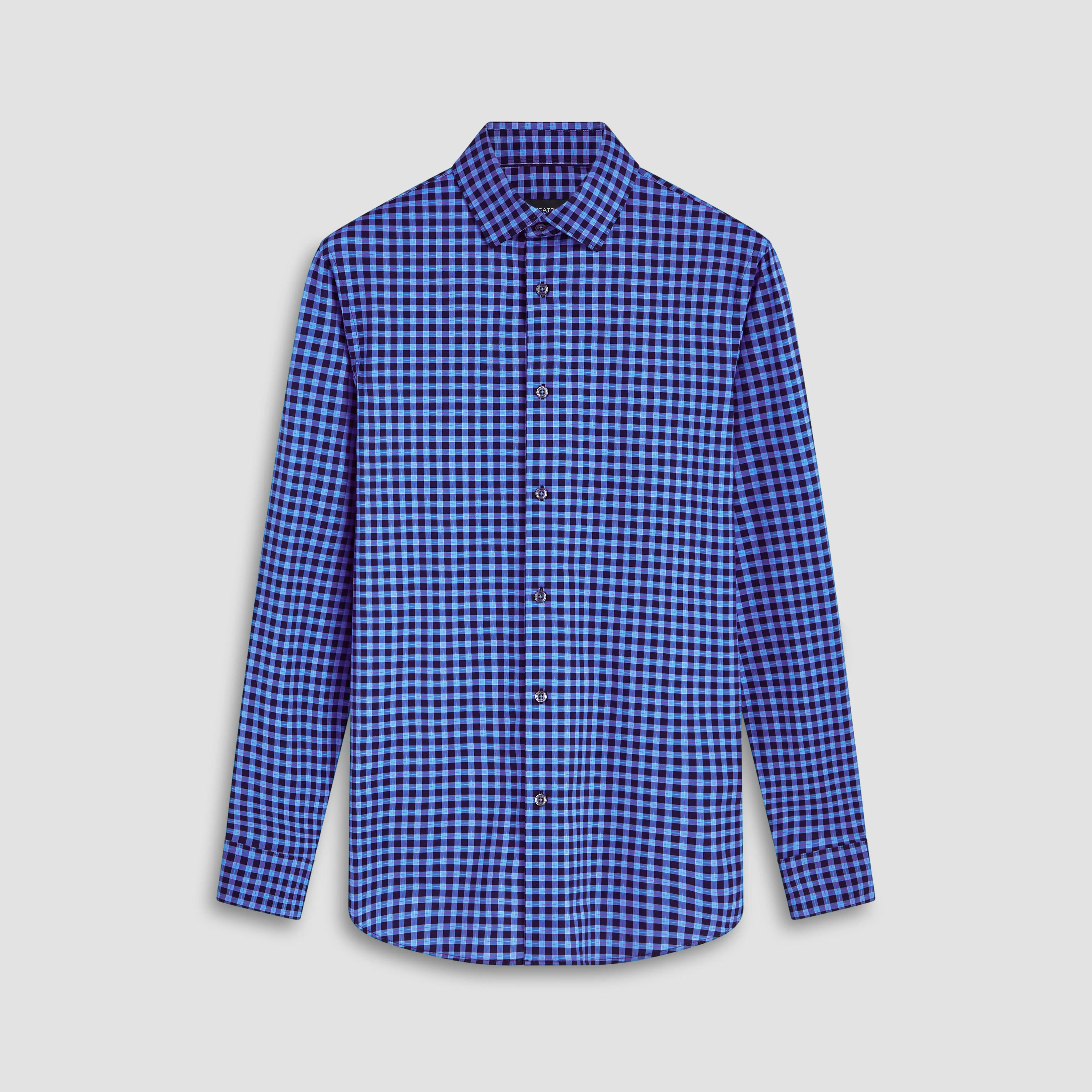 James Check Print OoohCotton Shirt sold by Bugatchi