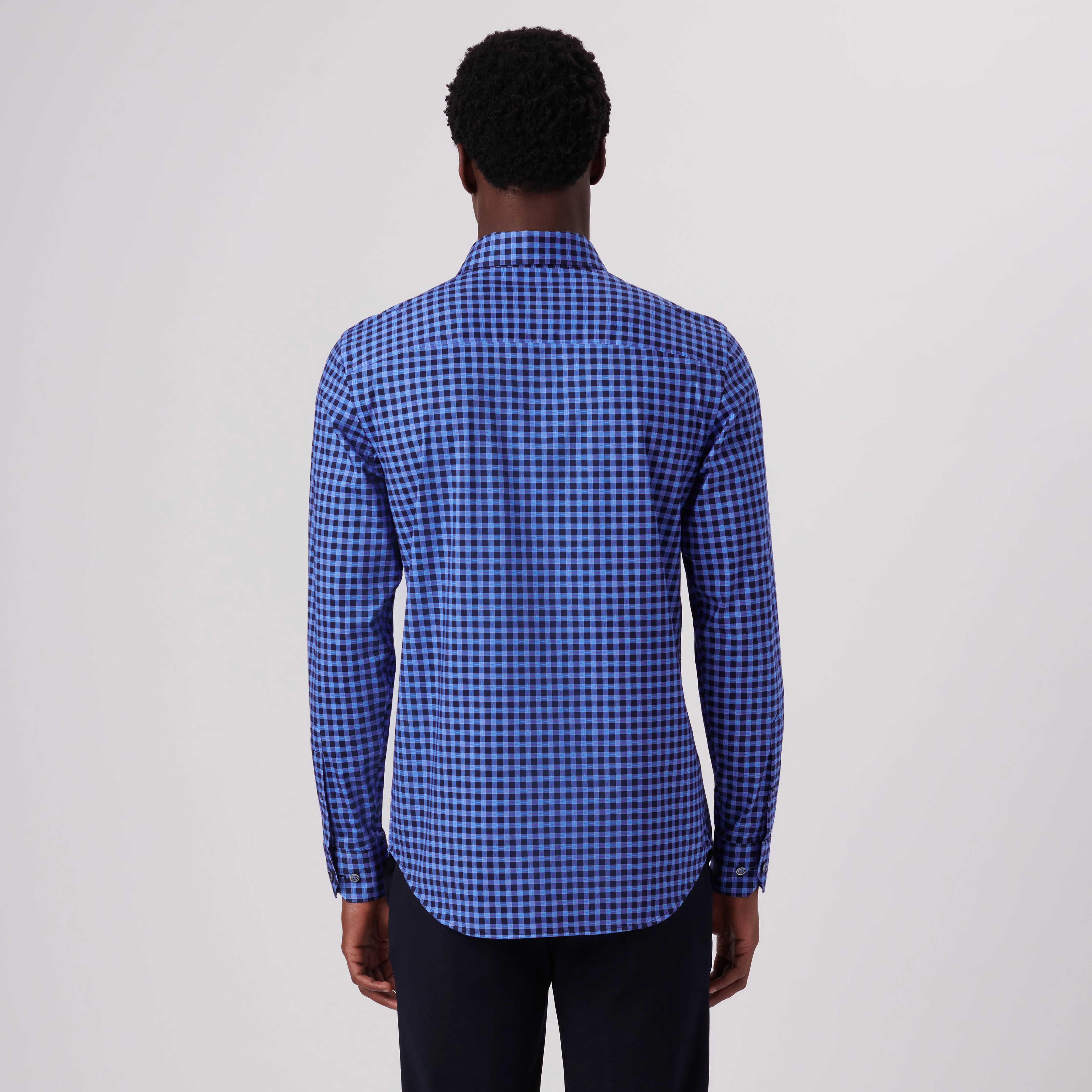 James Check Print OoohCotton Shirt sold by Bugatchi product image thumbnail 4