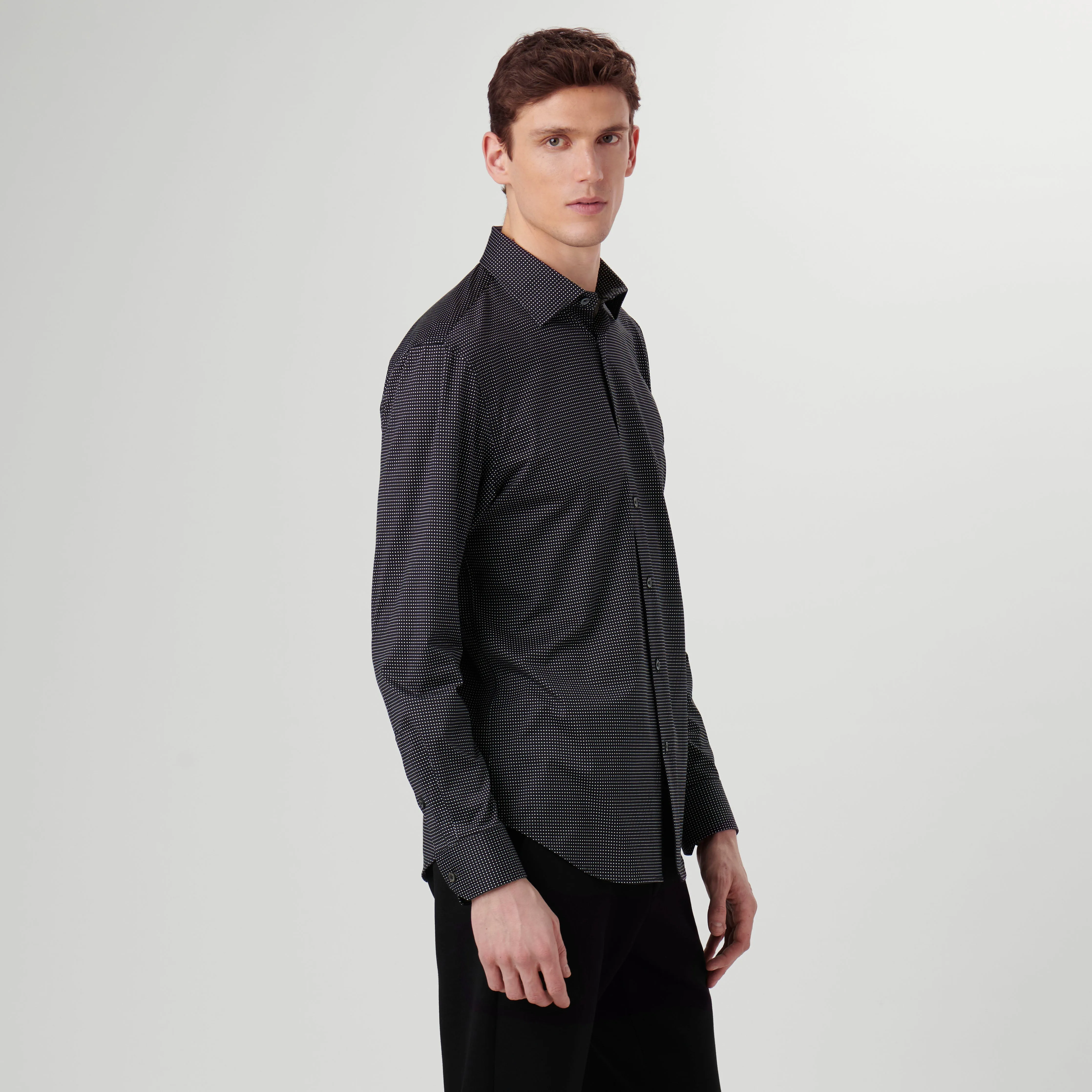 James Polka Dot OoohCotton Shirt sold by Bugatchi product image thumbnail 3