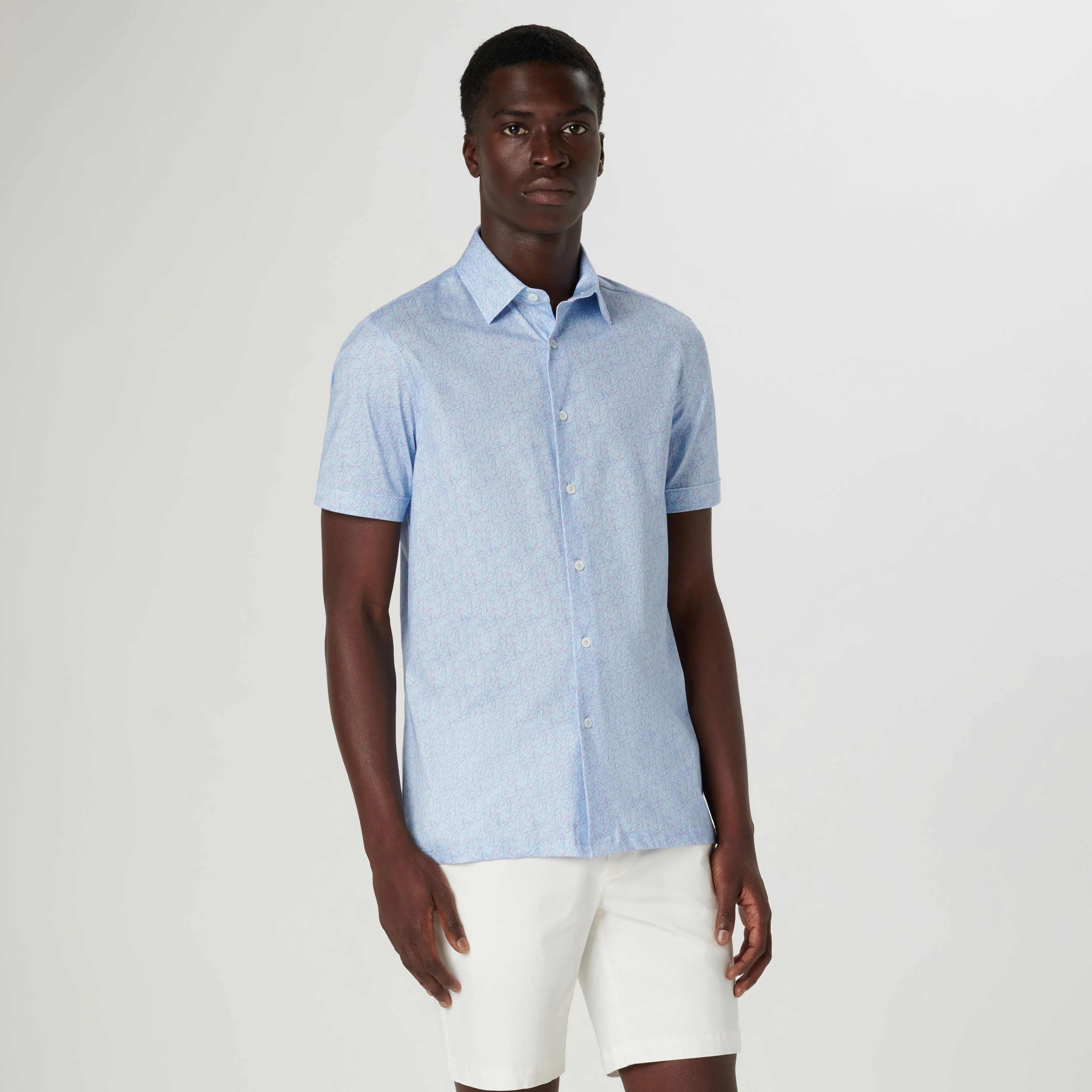 Milo Abstract OoohCotton Short Sleeve Shirt sold by Bugatchi product image thumbnail 2