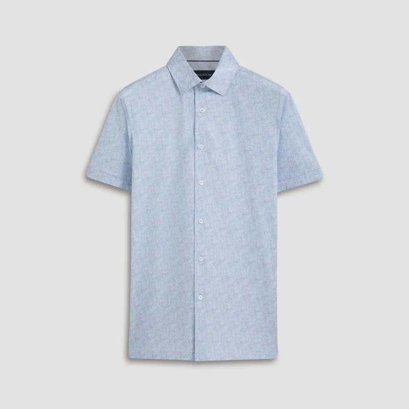 Milo Abstract OoohCotton Short Sleeve Shirt sold by Bugatchi