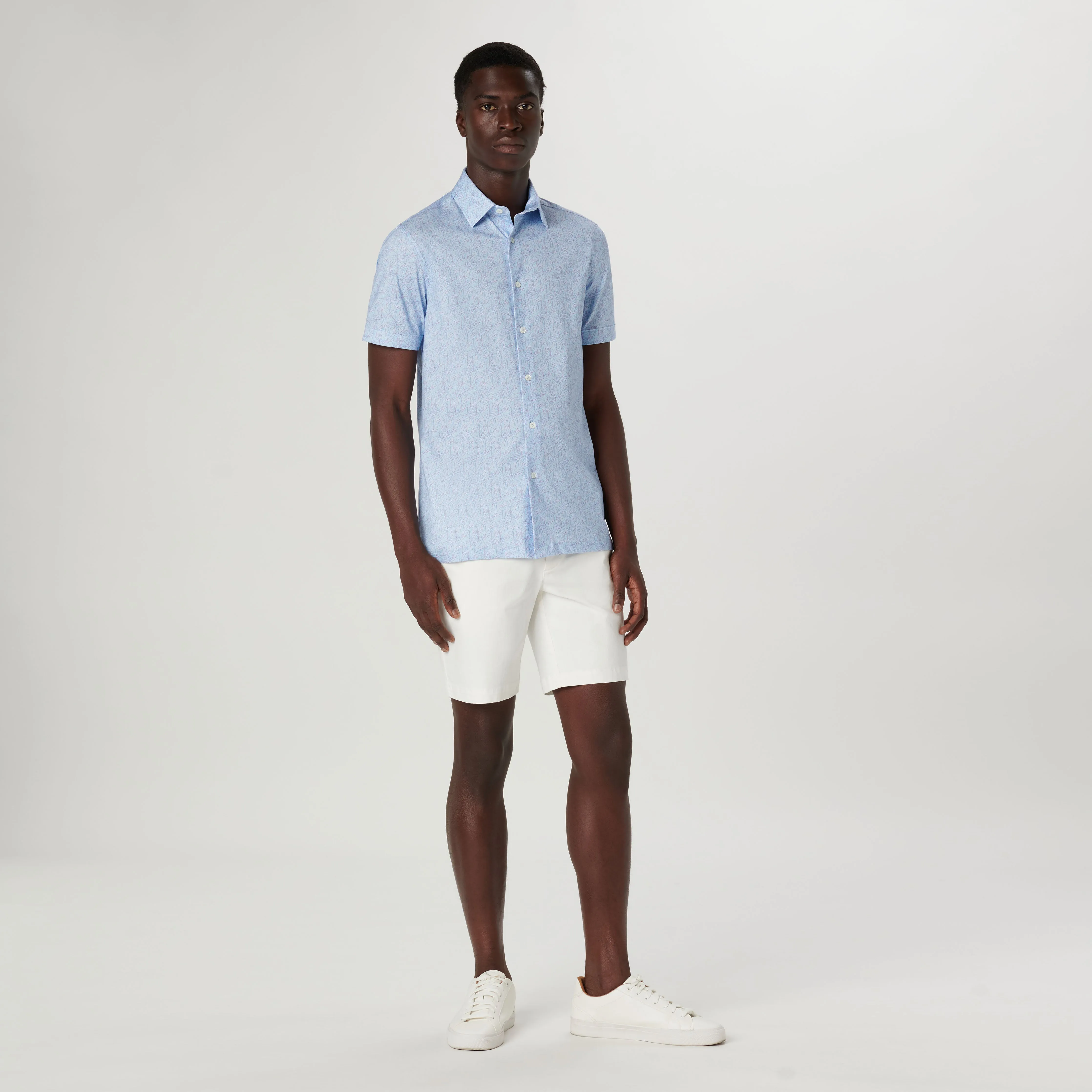 Milo Abstract OoohCotton Short Sleeve Shirt sold by Bugatchi product image thumbnail 5