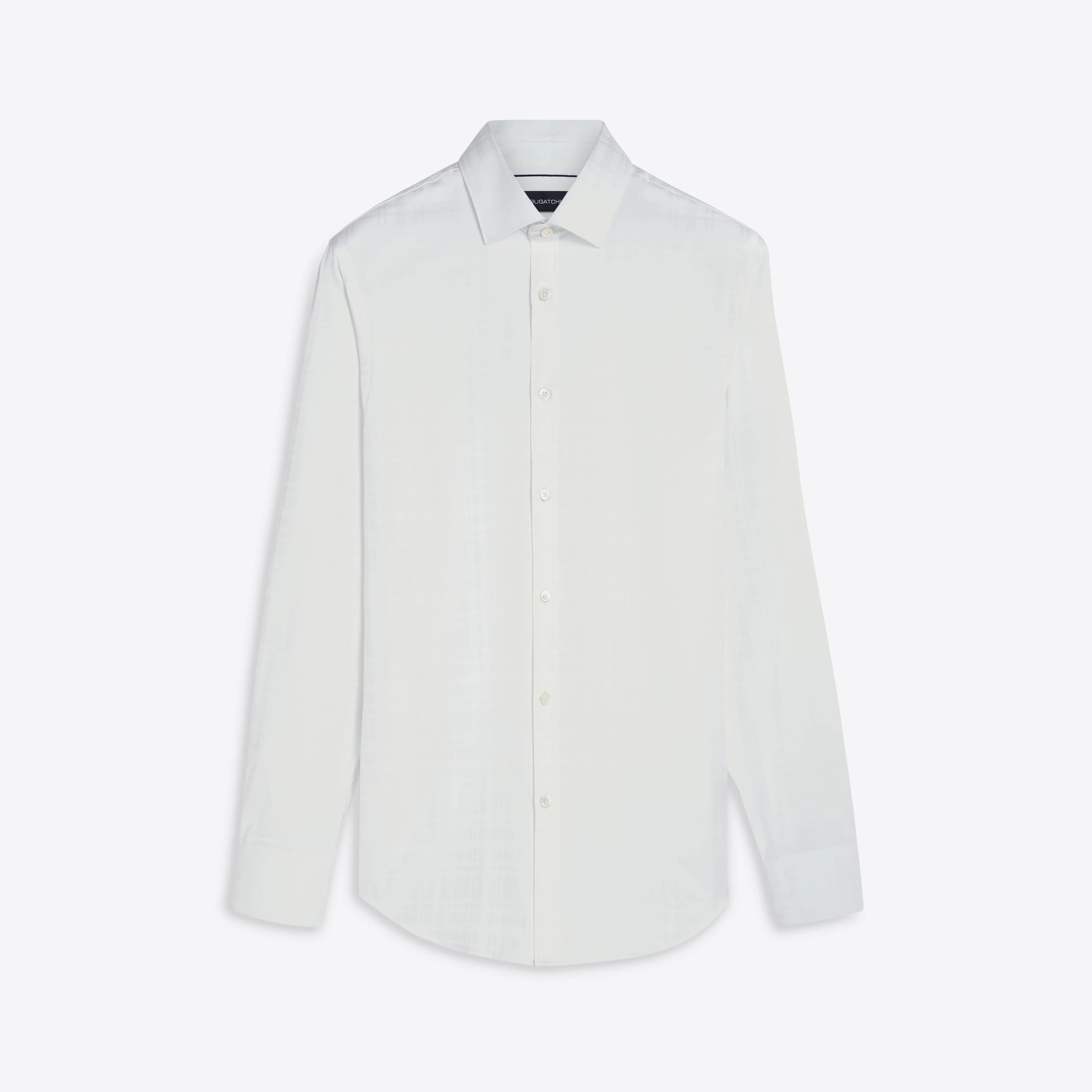 JULIAN Jacquard Check Shirt sold by Bugatchi