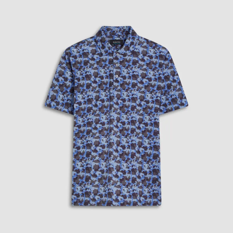Victor Camouflage Print OoohCotton Polo made by Bugatchi