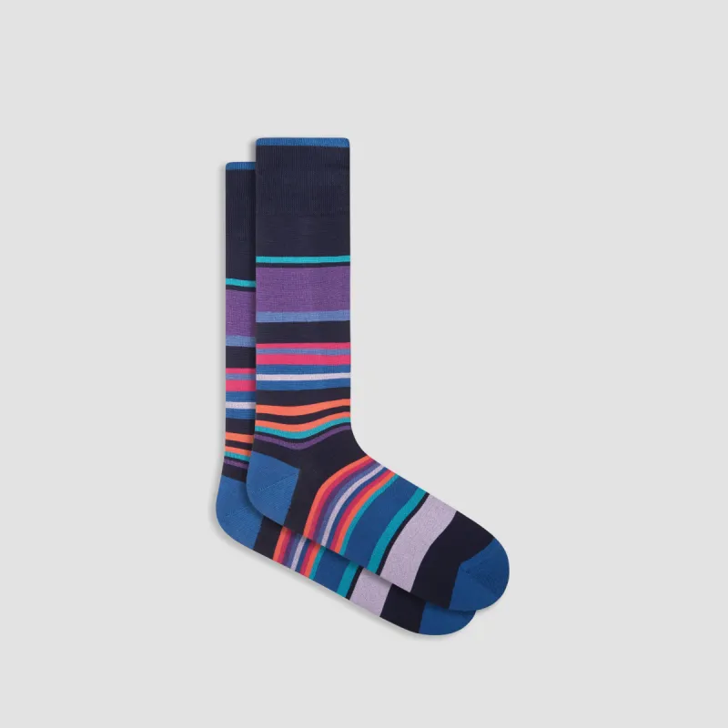 Striped Mid-Calf Socks sold by Bugatchi