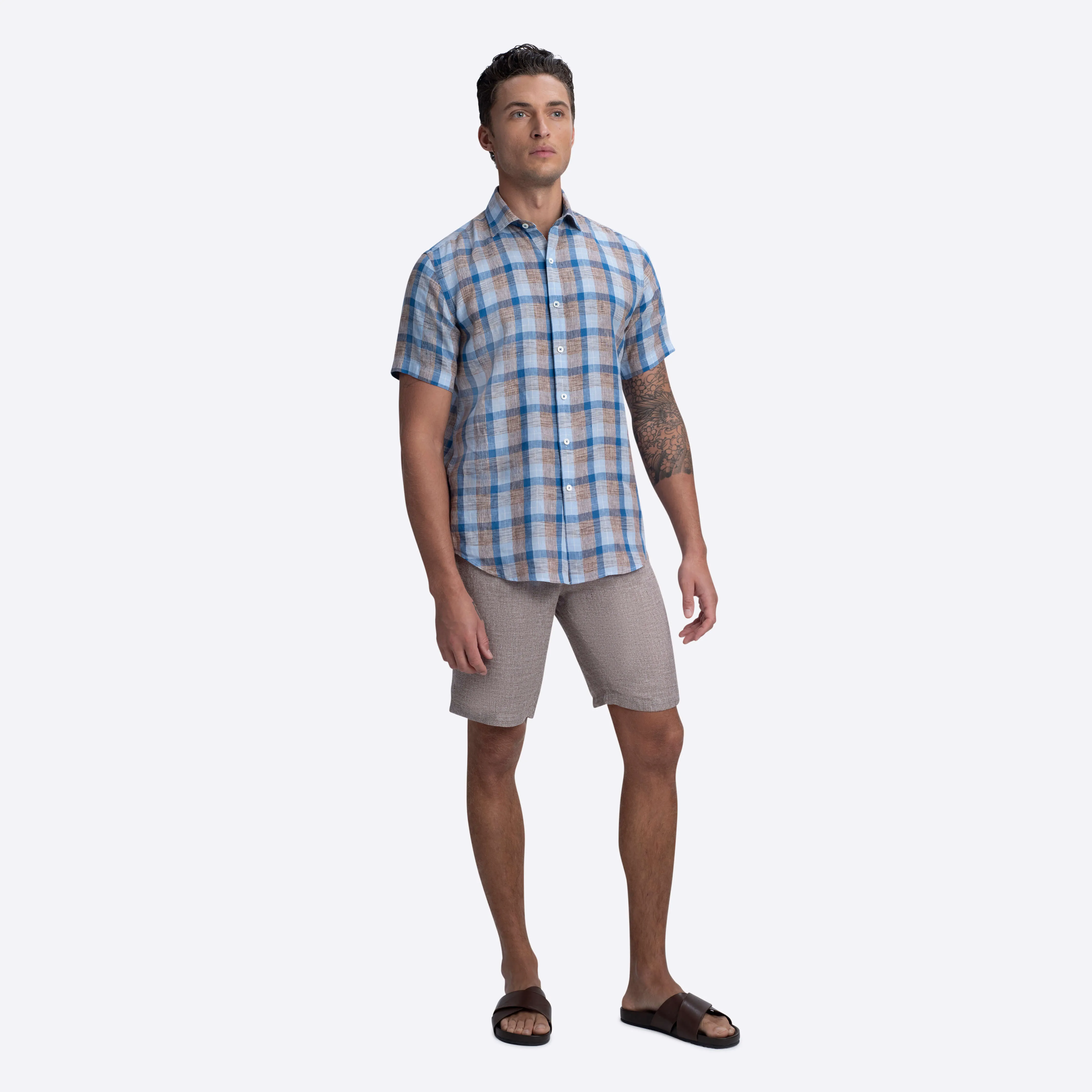 Flat Front Bermuda Shorts sold by Bugatchi product image thumbnail 5