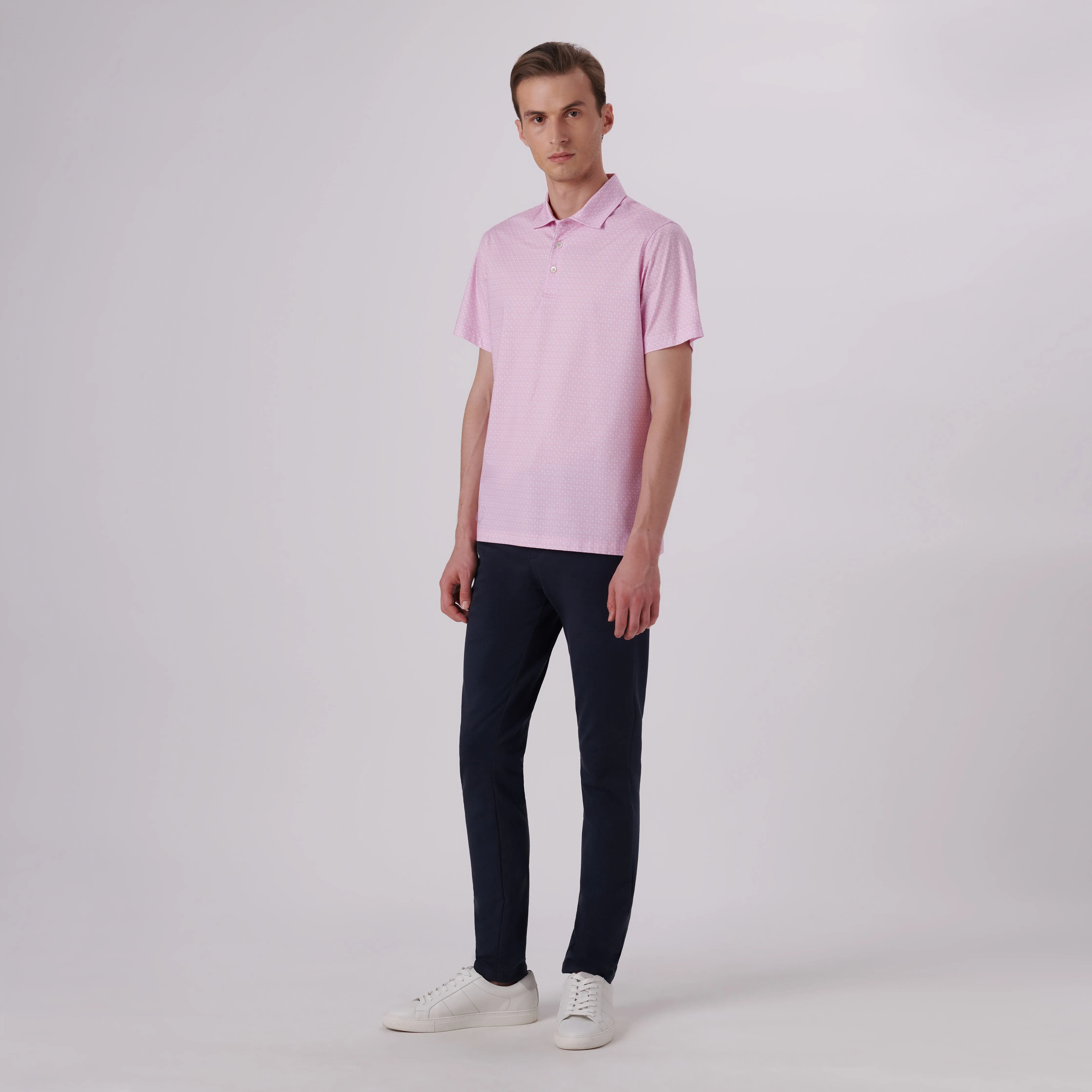 Victor Palm Trees Print OoohCotton Polo sold by Bugatchi product image thumbnail 5