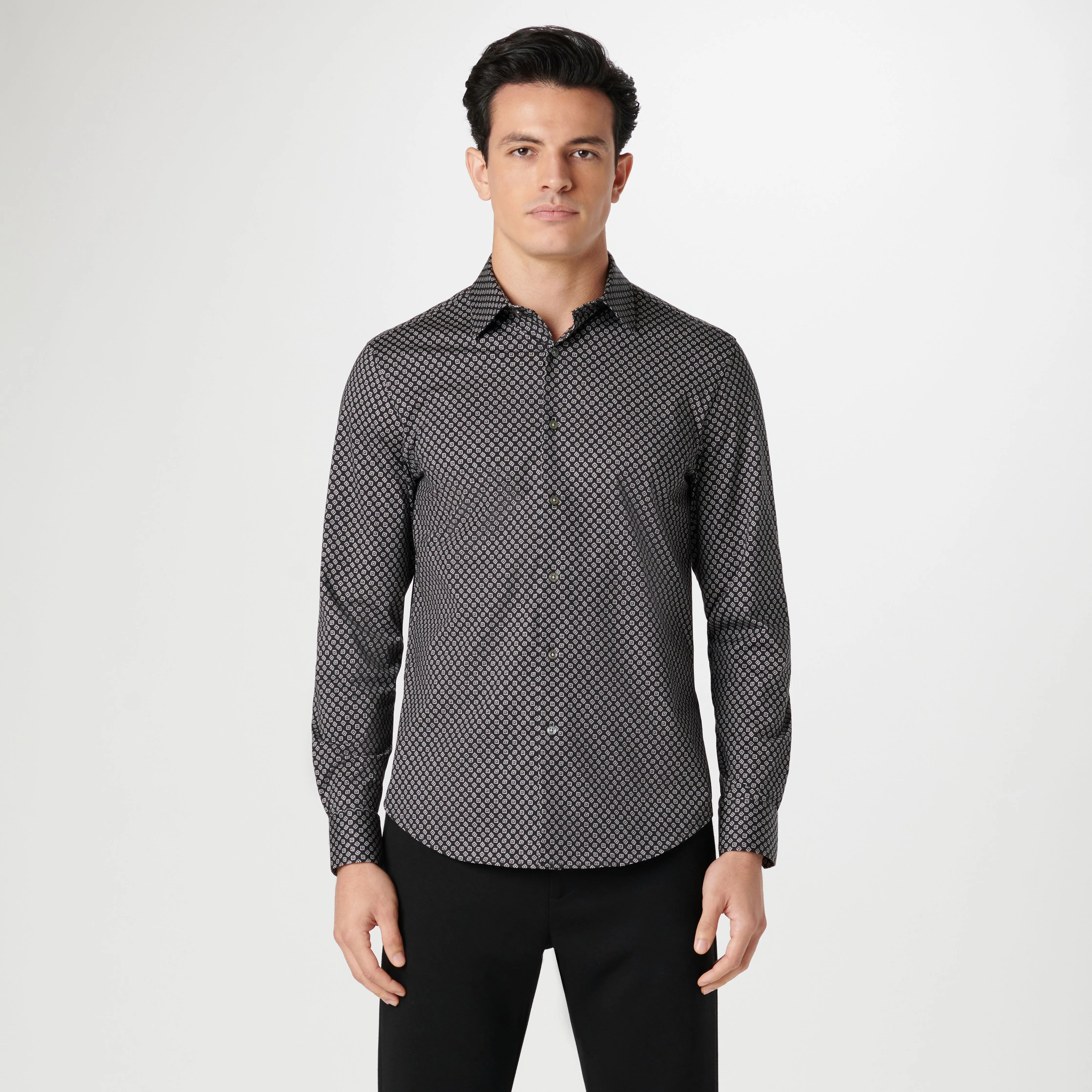 James Geometric OoohCotton Shirt sold by Bugatchi product image thumbnail 2