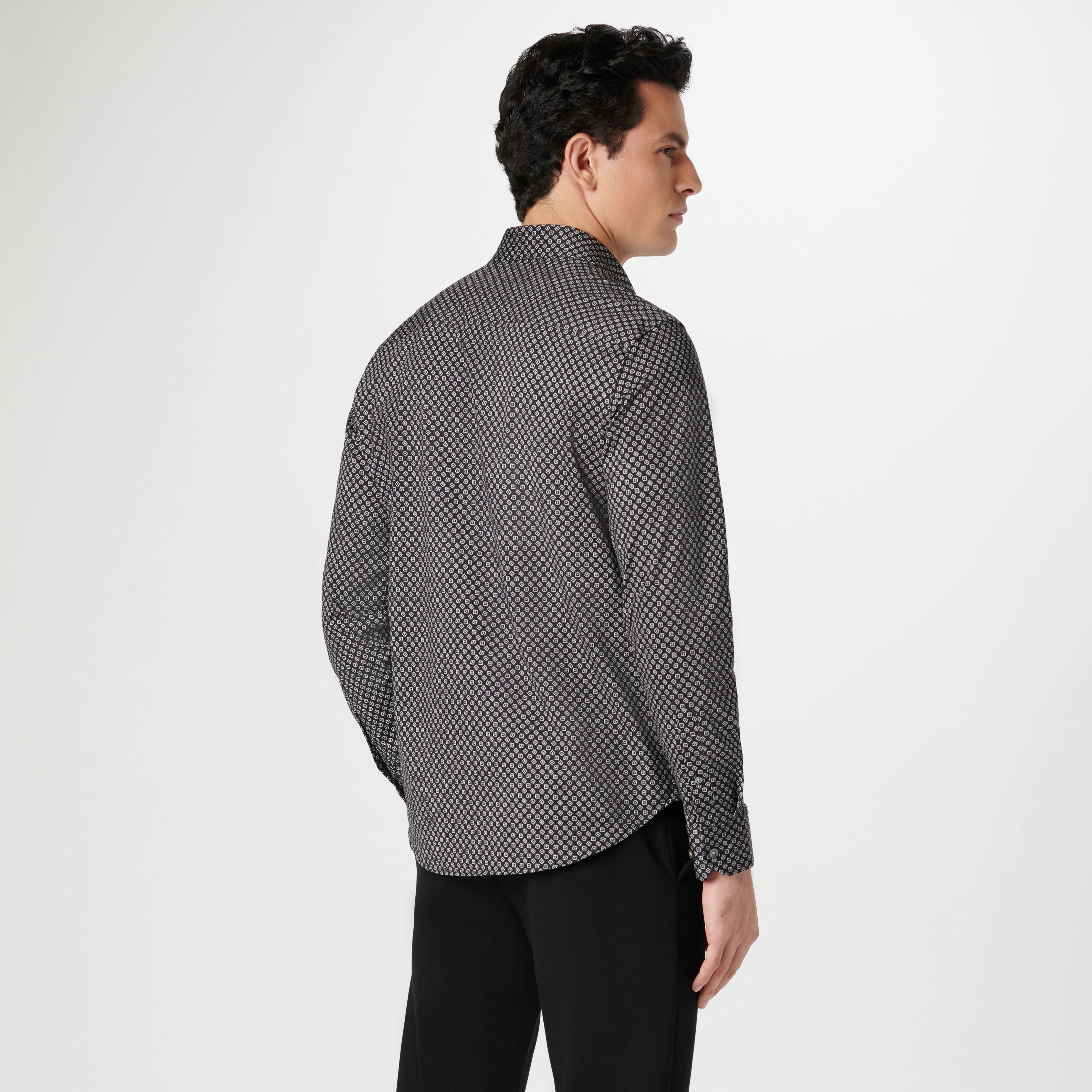 James Geometric OoohCotton Shirt sold by Bugatchi product image thumbnail 4