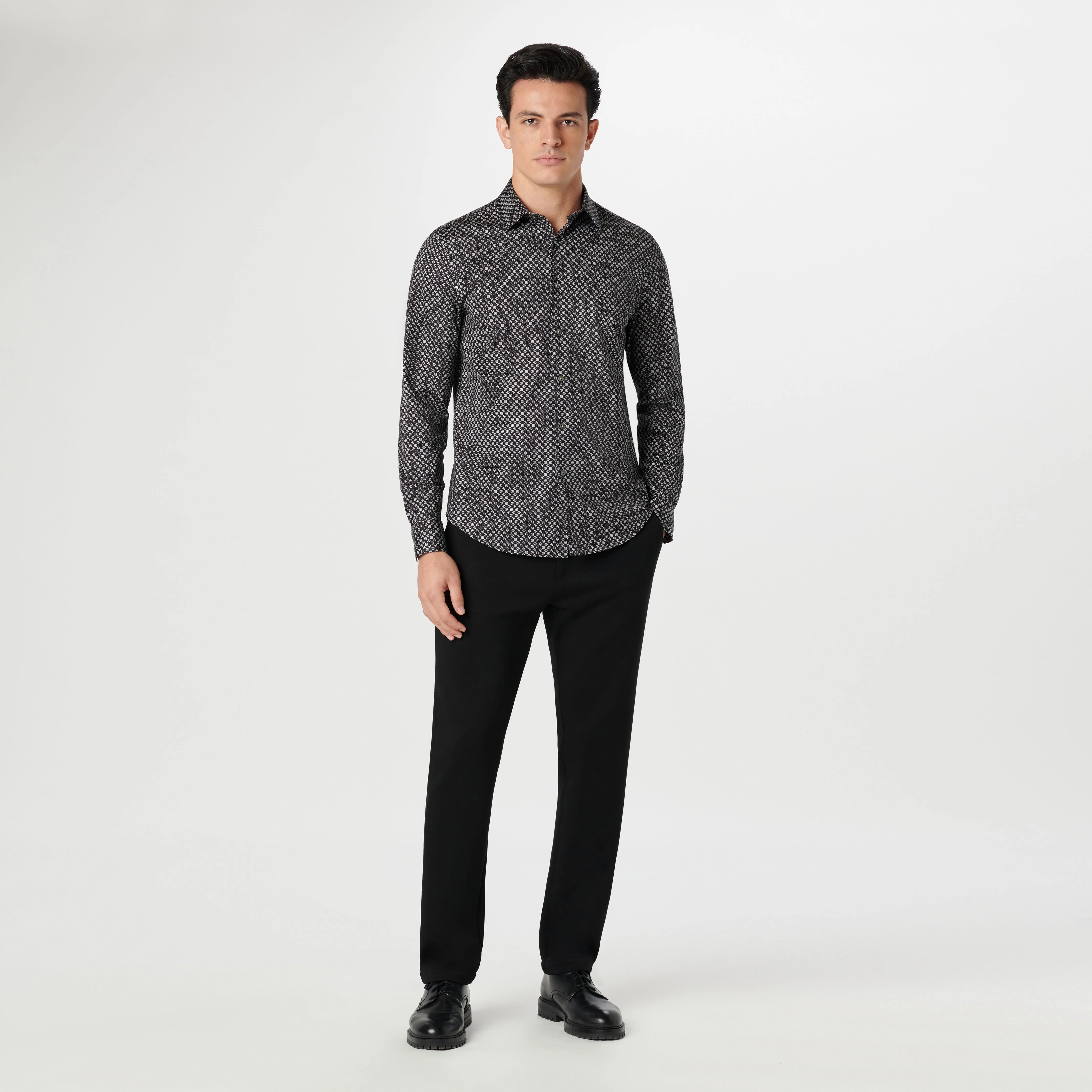 James Geometric OoohCotton Shirt sold by Bugatchi product image thumbnail 5