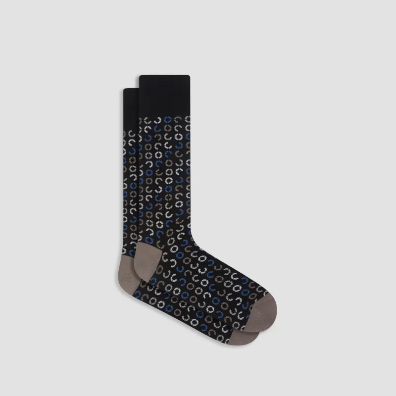 Geometric Mid-Calf Socks sold by Bugatchi