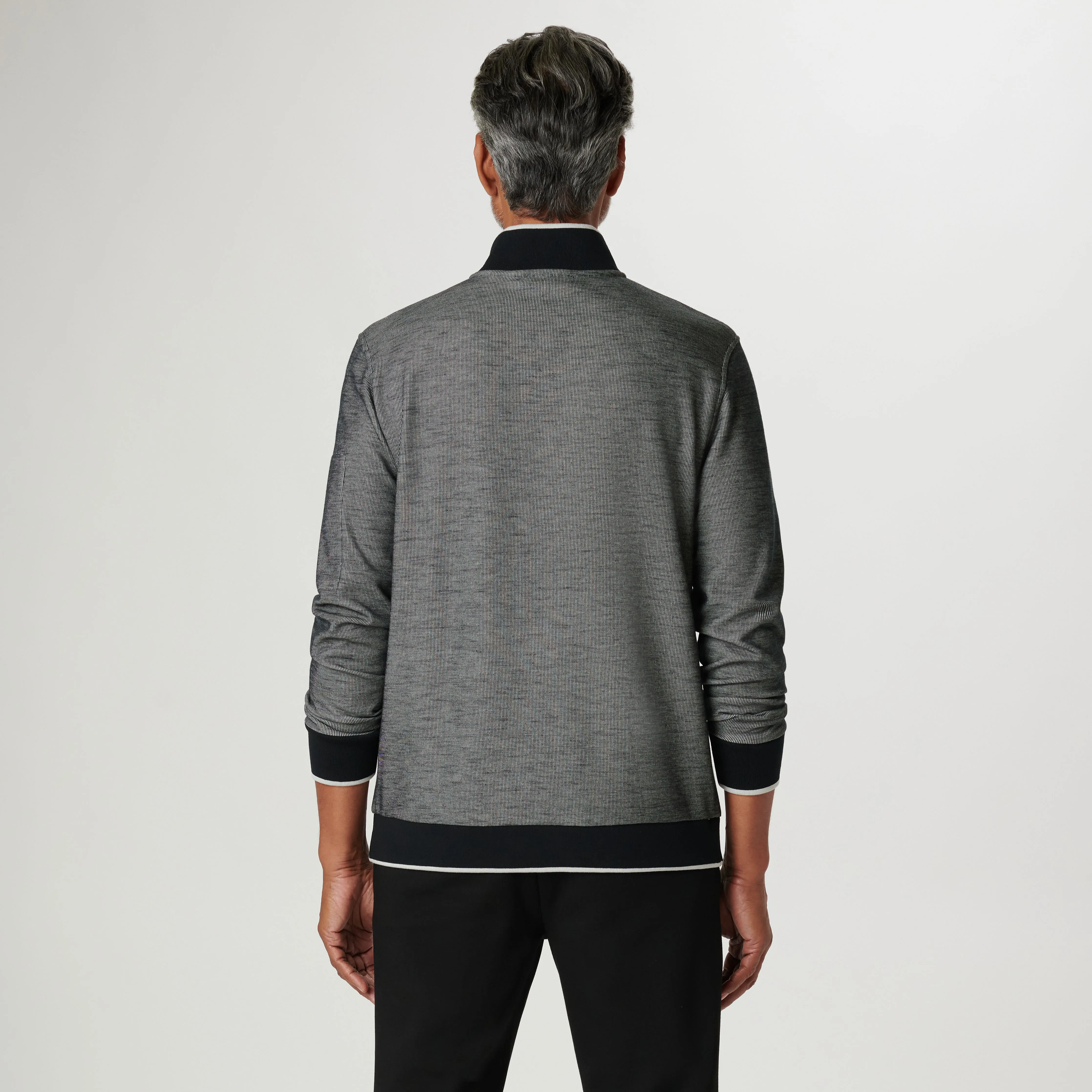 Mini Cable Quarter Zip Pullover sold by Bugatchi product image thumbnail 4