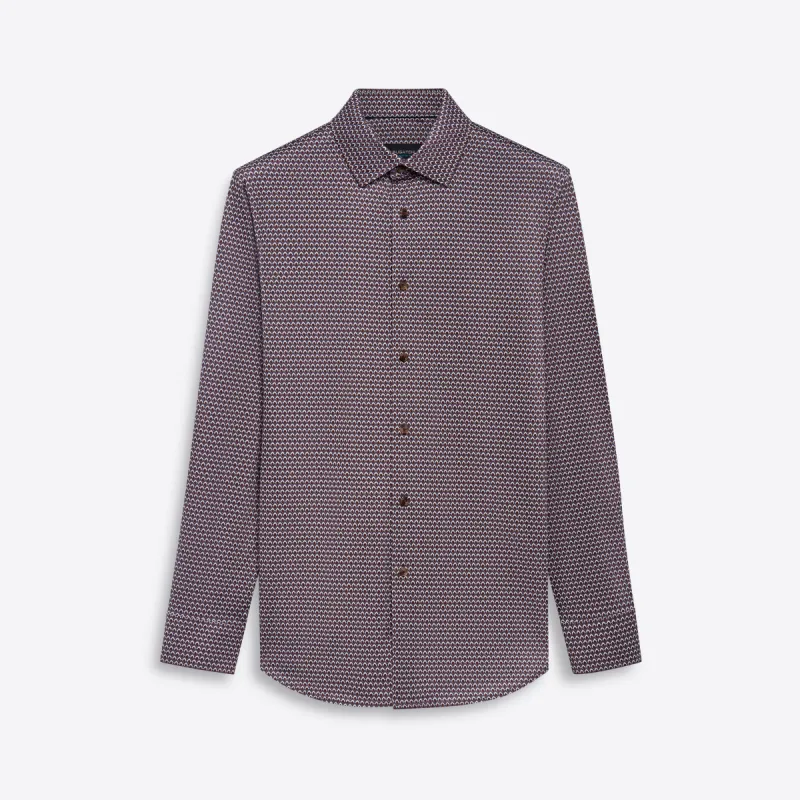 JAMES Ogee Print OoohCotton Shirt sold by Bugatchi