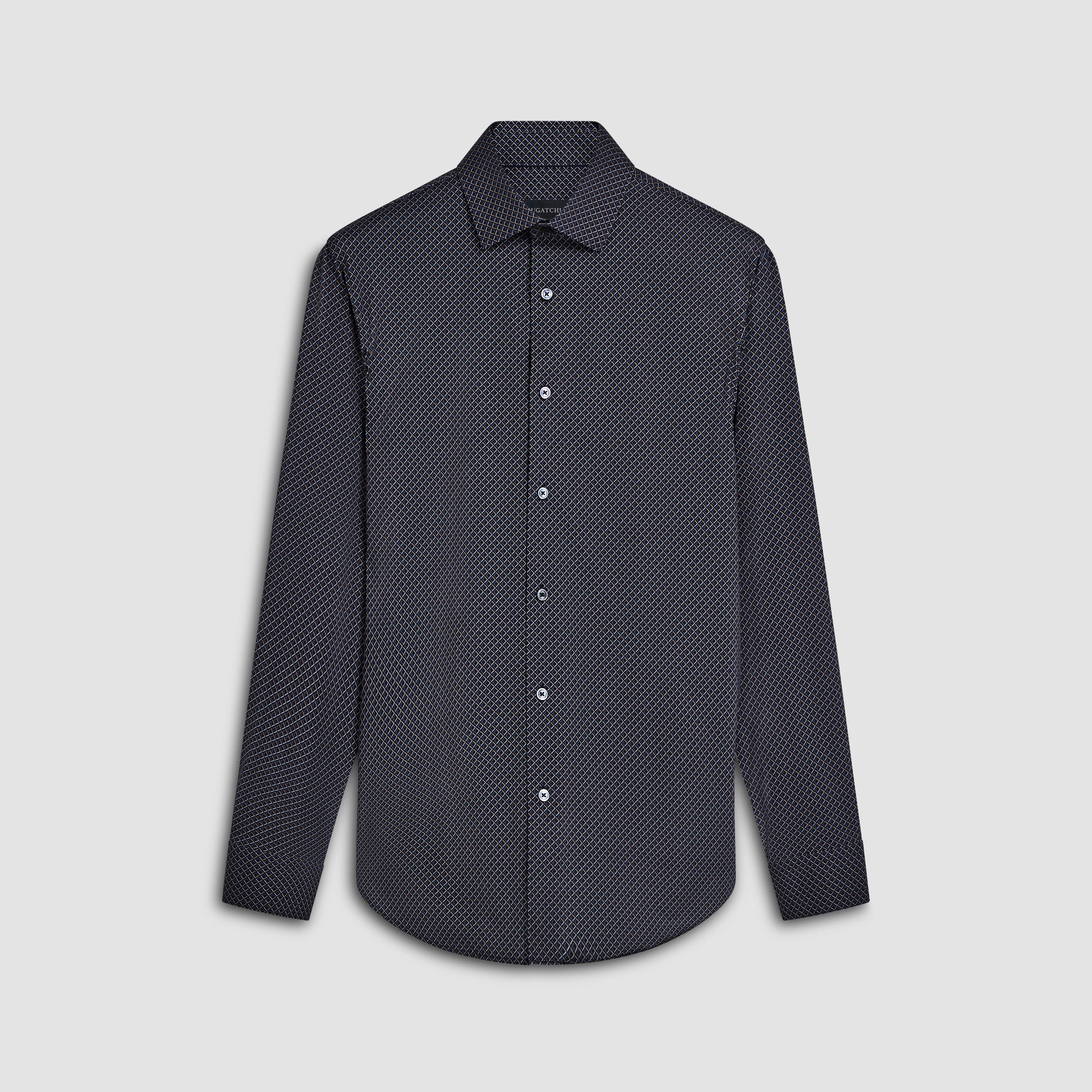 James Diamond Check OoohCotton Shirt sold by Bugatchi