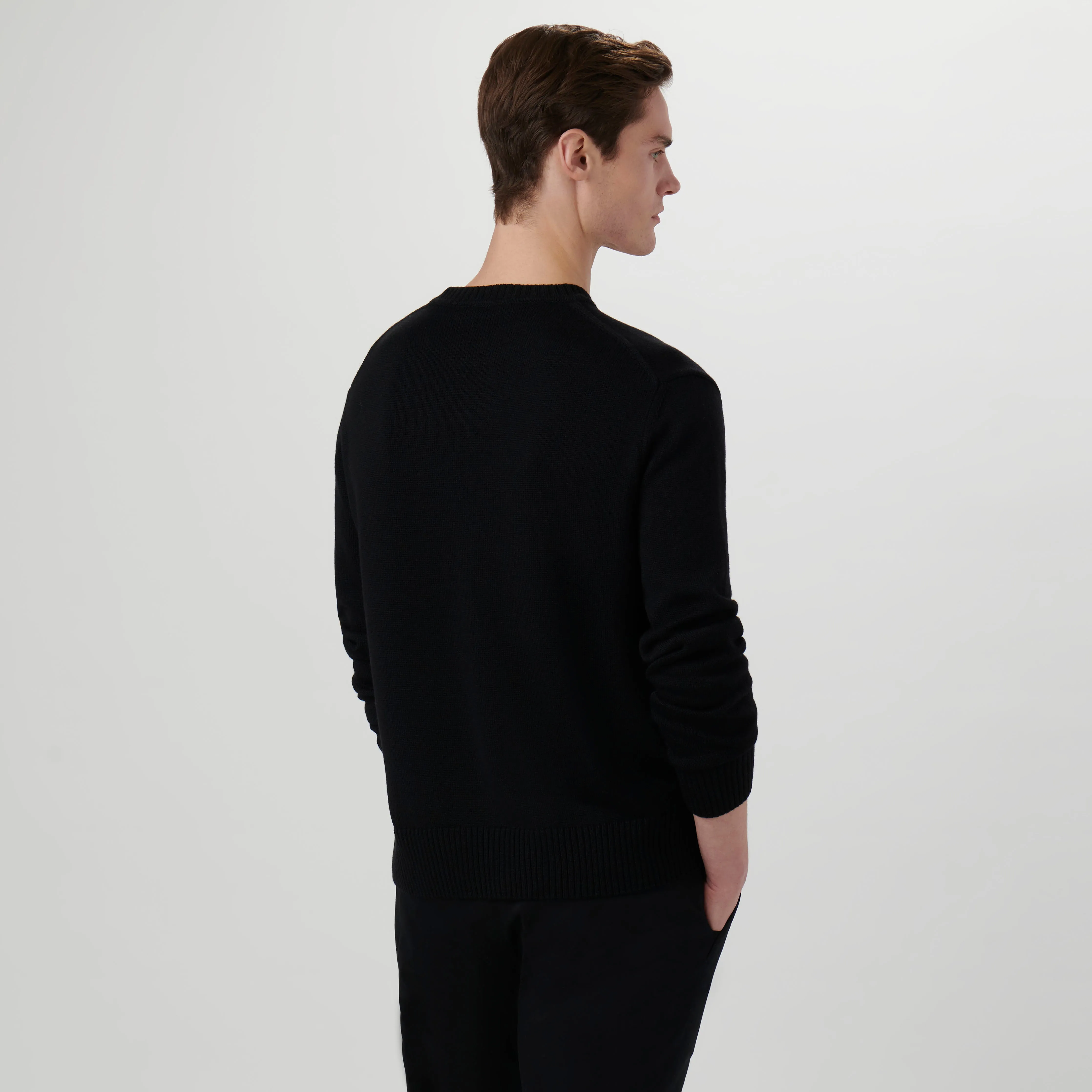 Floral Embroidered Crew Neck Sweater sold by Bugatchi product image thumbnail 4