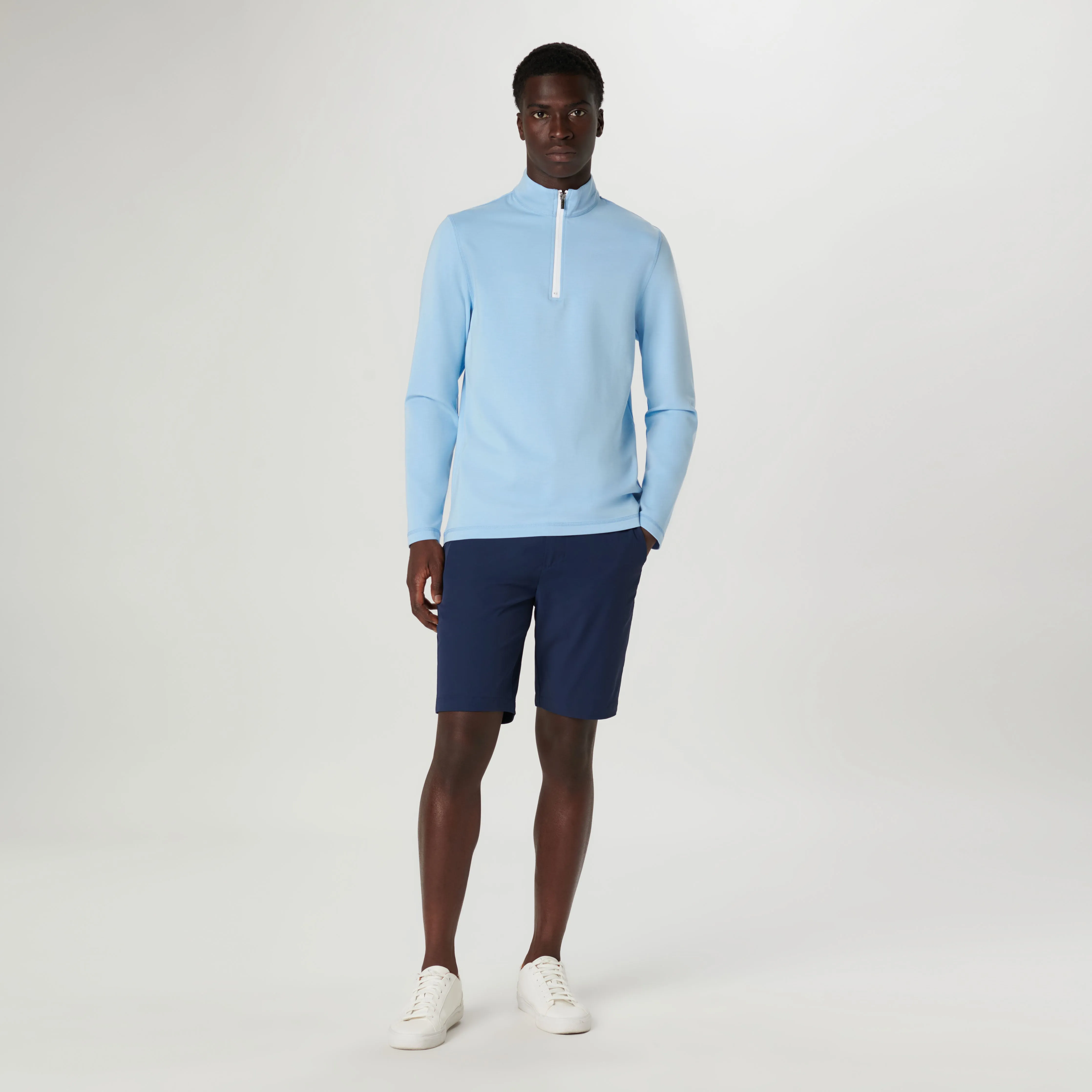 Performance Quarter Zip Pull Over sold by Bugatchi product image thumbnail 5