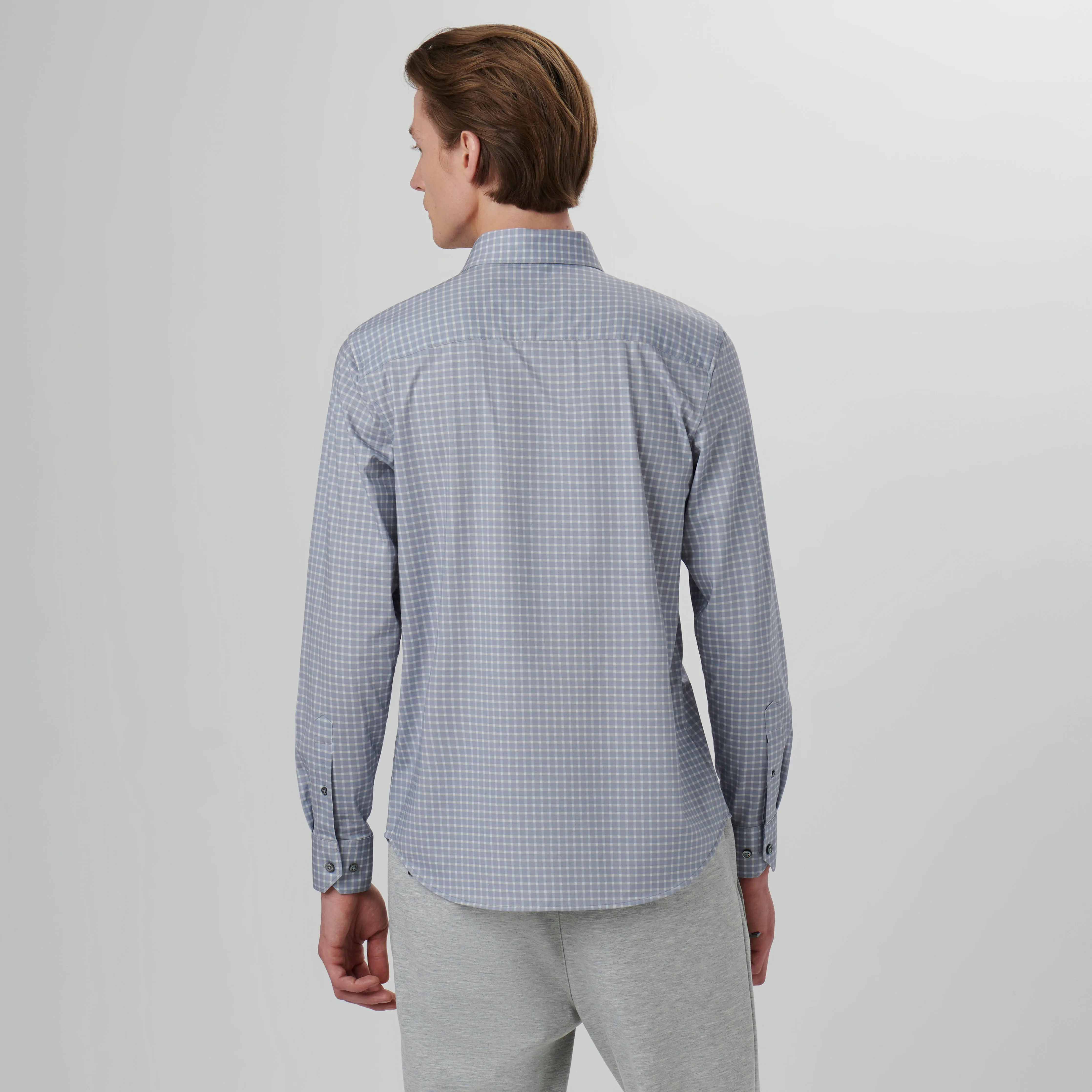 James Mini Check OoohCotton Shirt sold by Bugatchi product image thumbnail 4