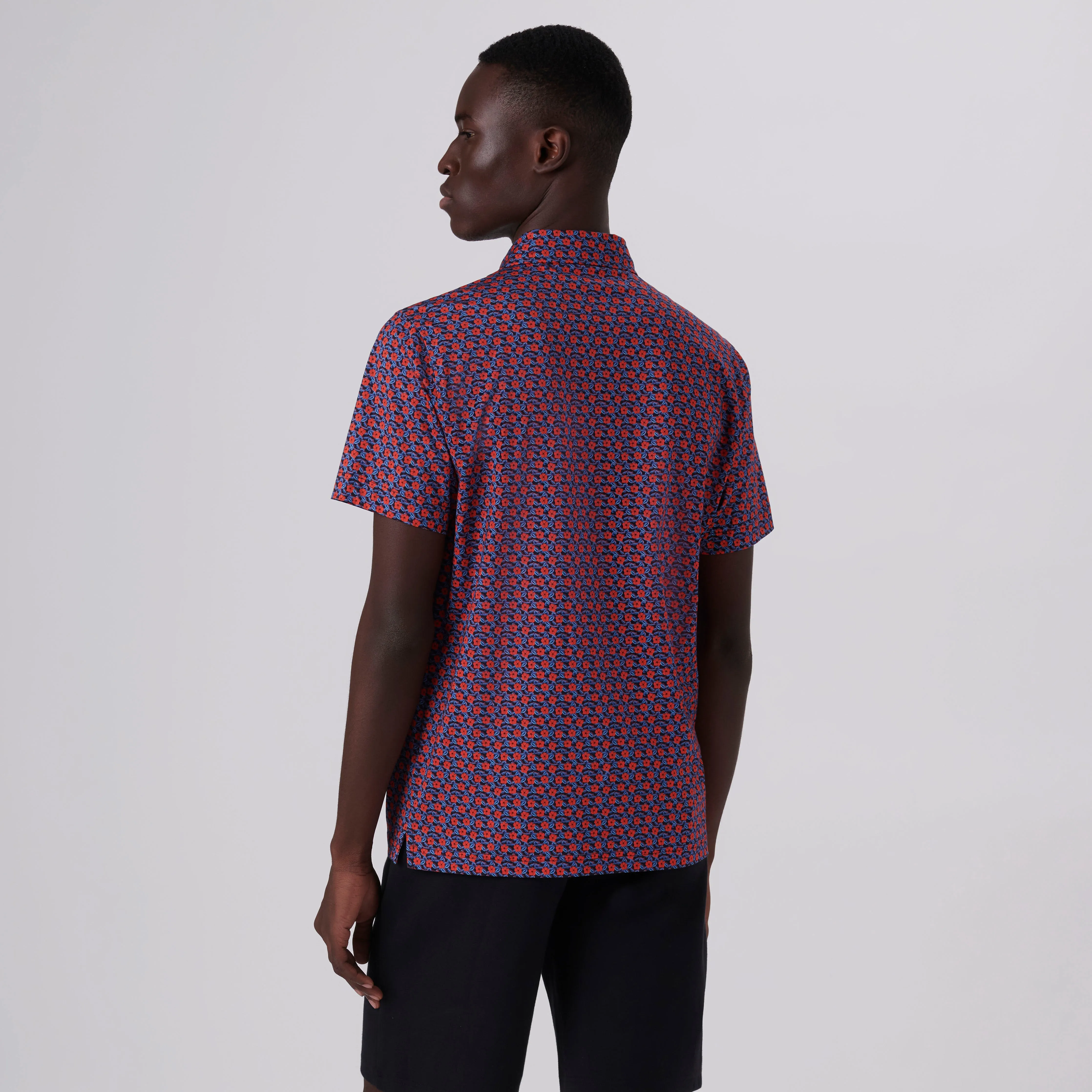 Victor Floral Print OoohCotton Polo sold by Bugatchi product image thumbnail 4