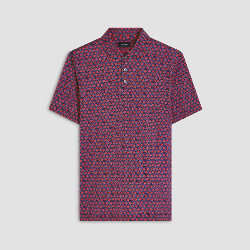 Victor Floral Print OoohCotton Polo made by Bugatchi