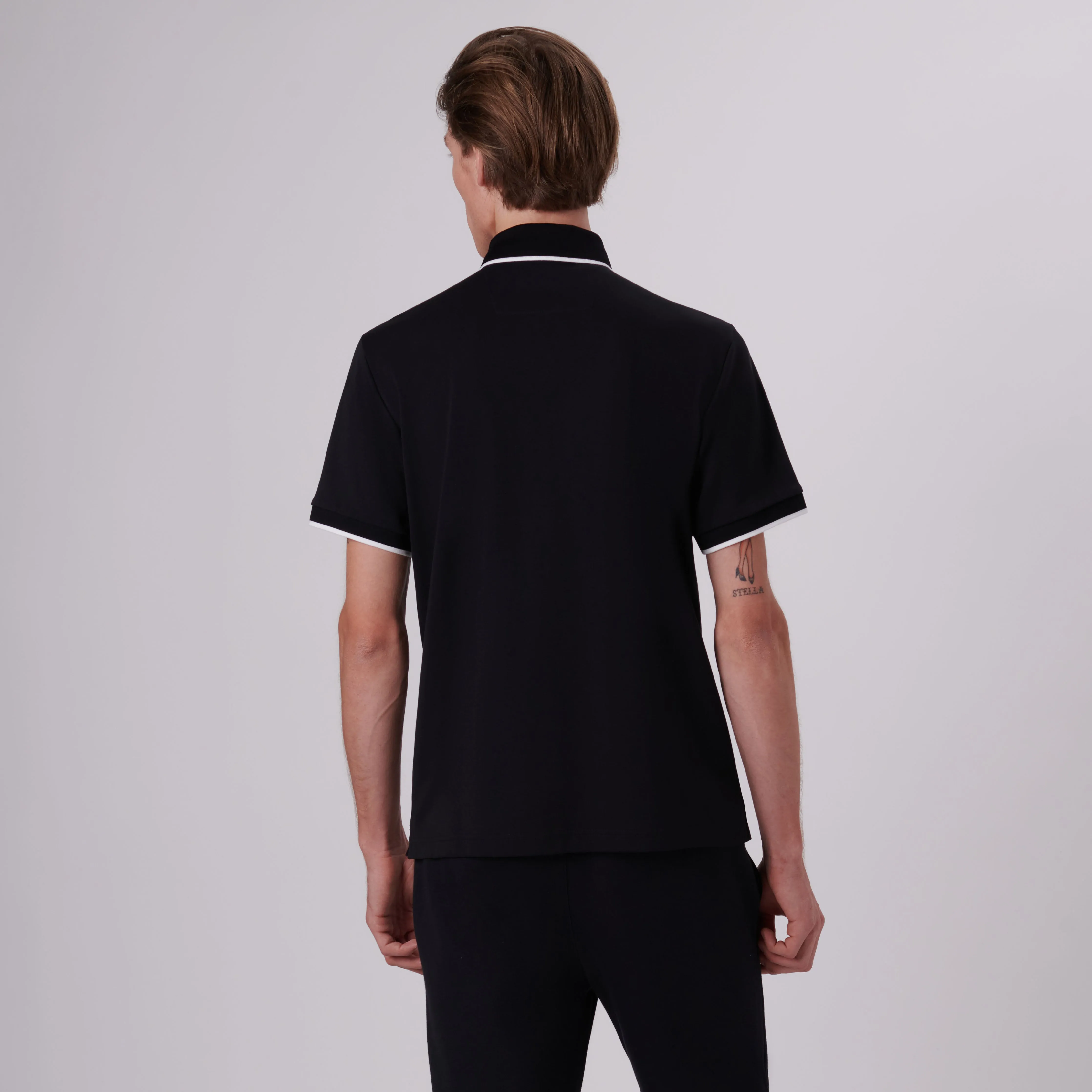 Quarter Zip Polo Shirt sold by Bugatchi product image thumbnail 4