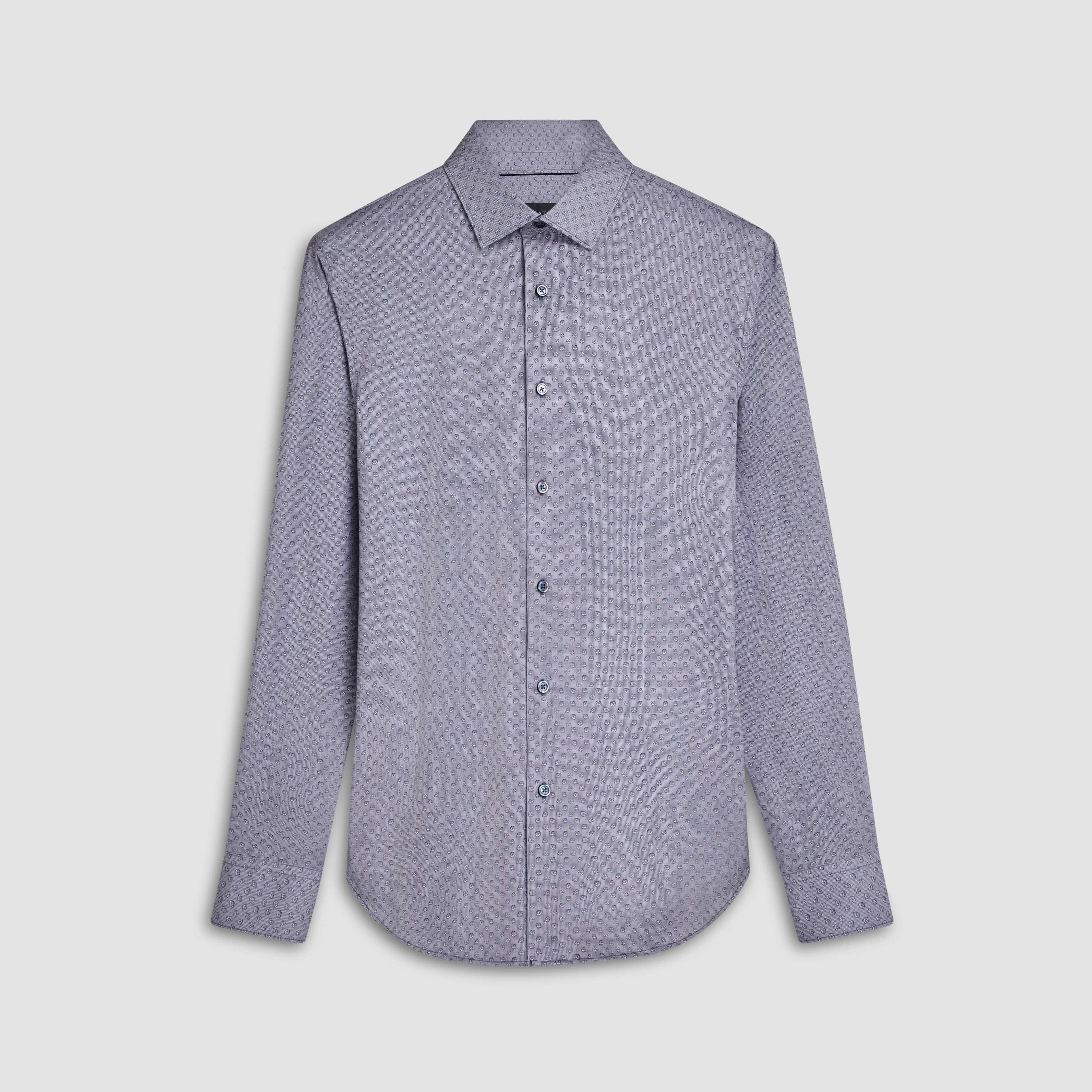 James Floral Pin Check OoohCotton Shirt sold by Bugatchi