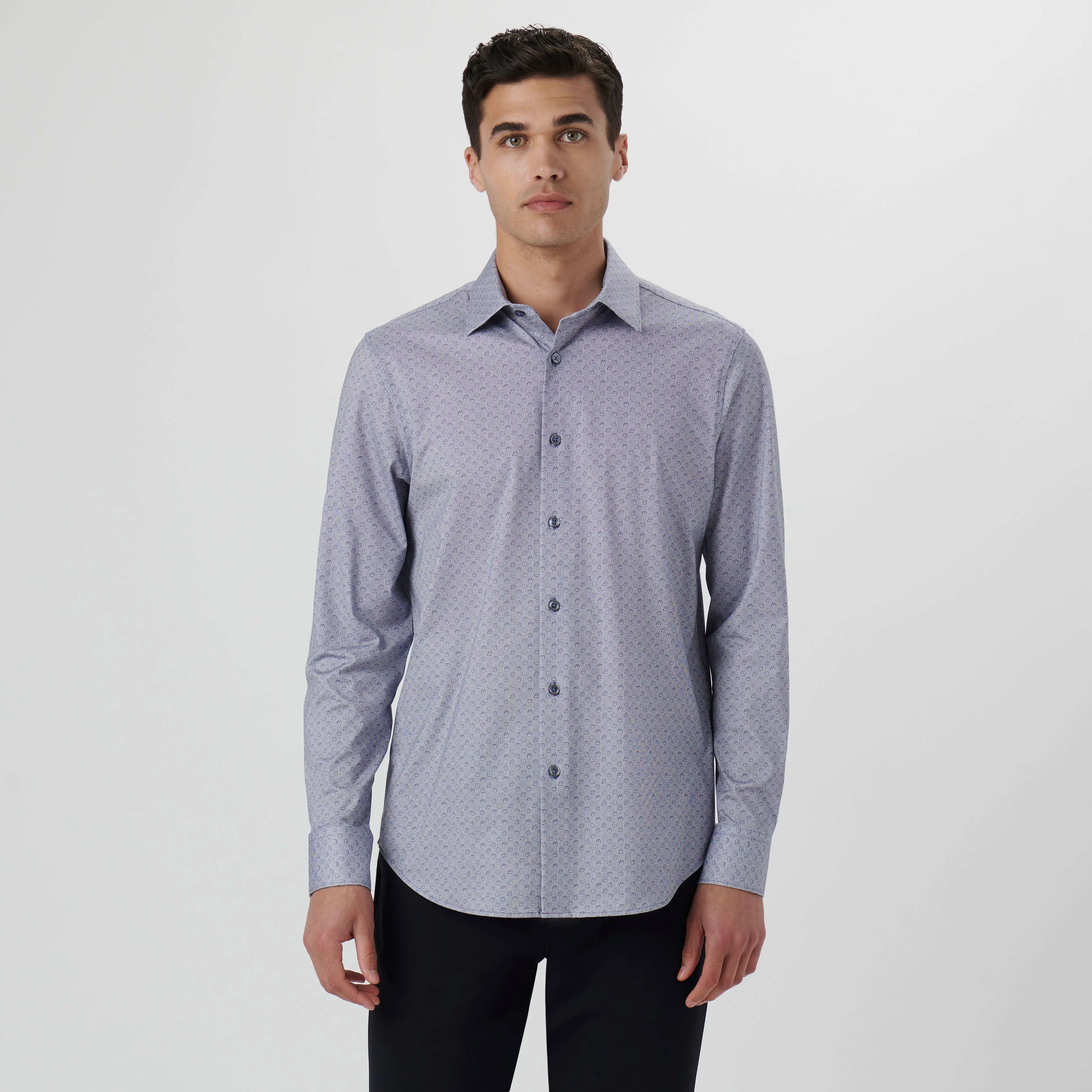 James Floral Pin Check OoohCotton Shirt sold by Bugatchi product image thumbnail 2