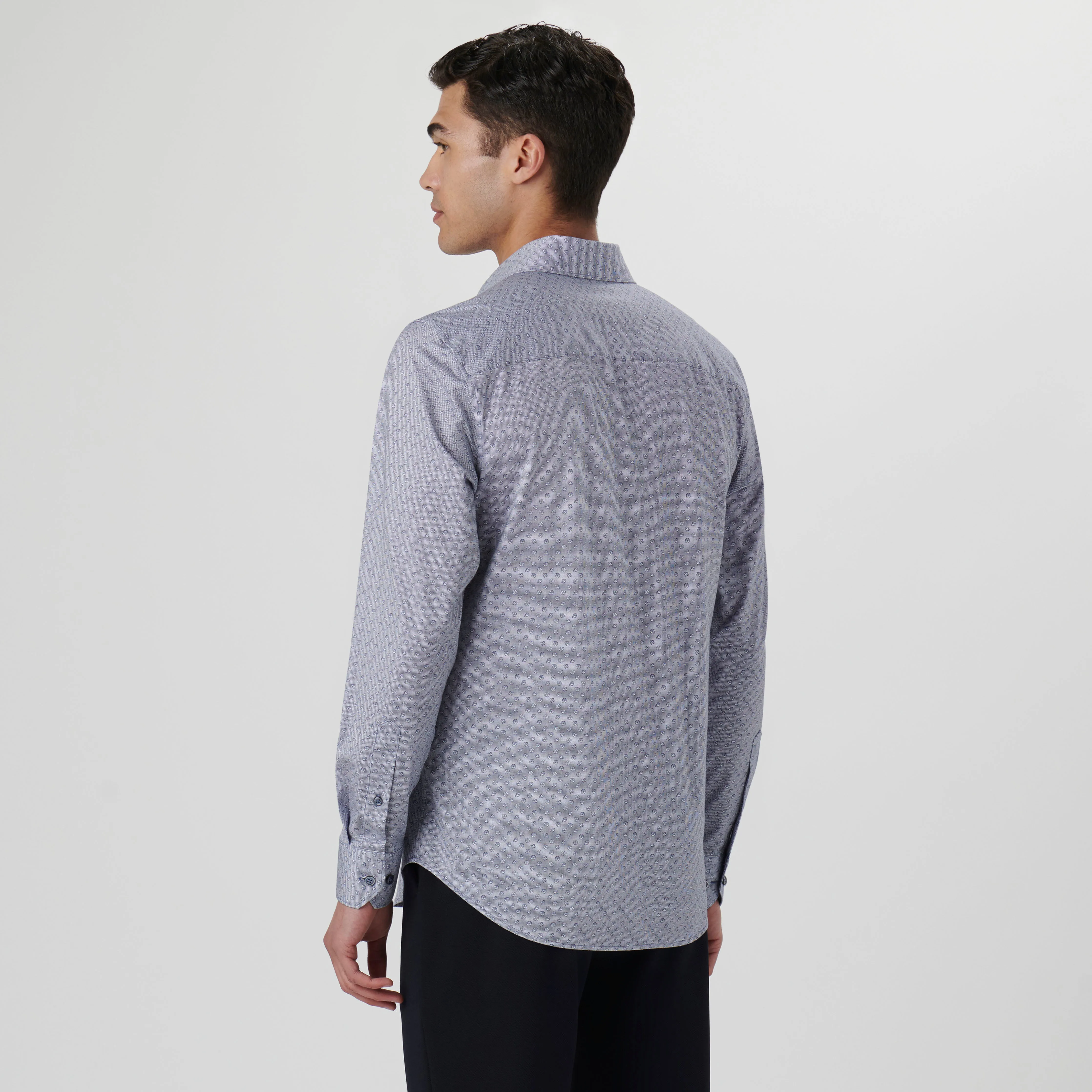 James Floral Pin Check OoohCotton Shirt sold by Bugatchi product image thumbnail 4