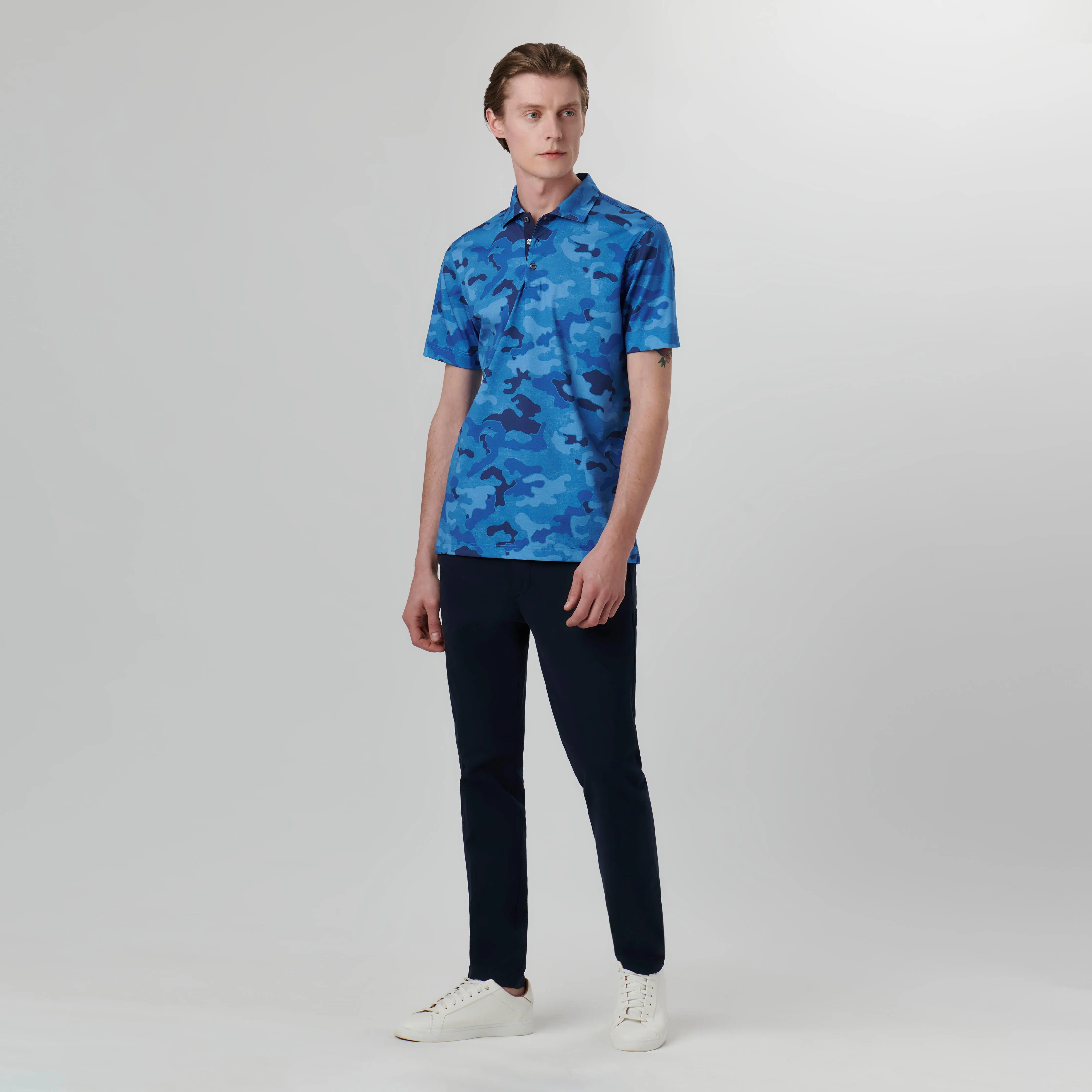 Hendrix Camouflage Print Polo Shirt sold by Bugatchi product image thumbnail 5