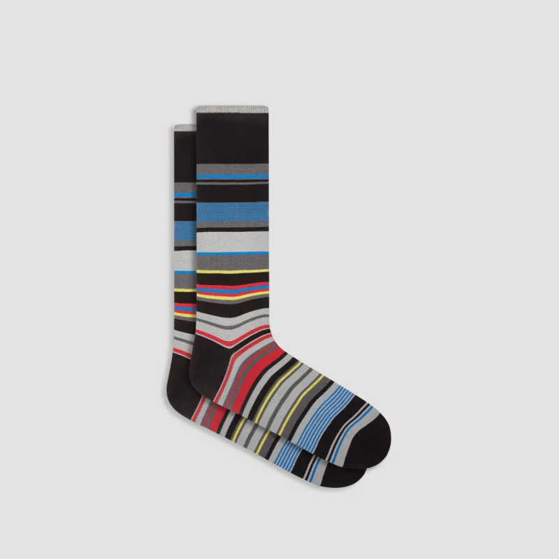 Striped Mid-Calf Socks sold by Bugatchi