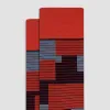 Striped Patchwork Mid-Calf Socks sold by Bugatchi
