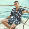 Cole Floral OoohCotton Camp Shirt sold by Bugatchi