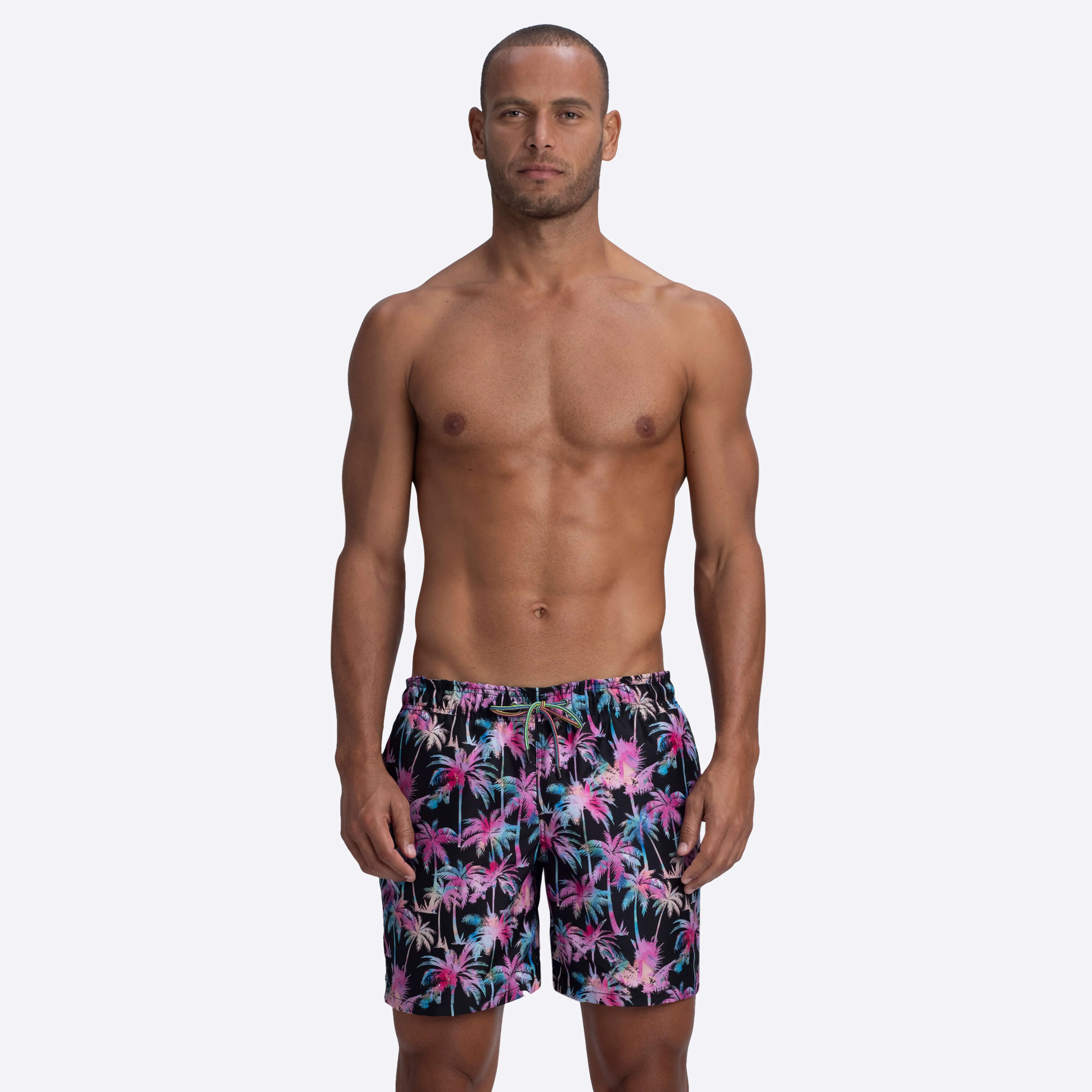 COSMO Palm Tree Print Swim Trunks sold by Bugatchi product image thumbnail 2
