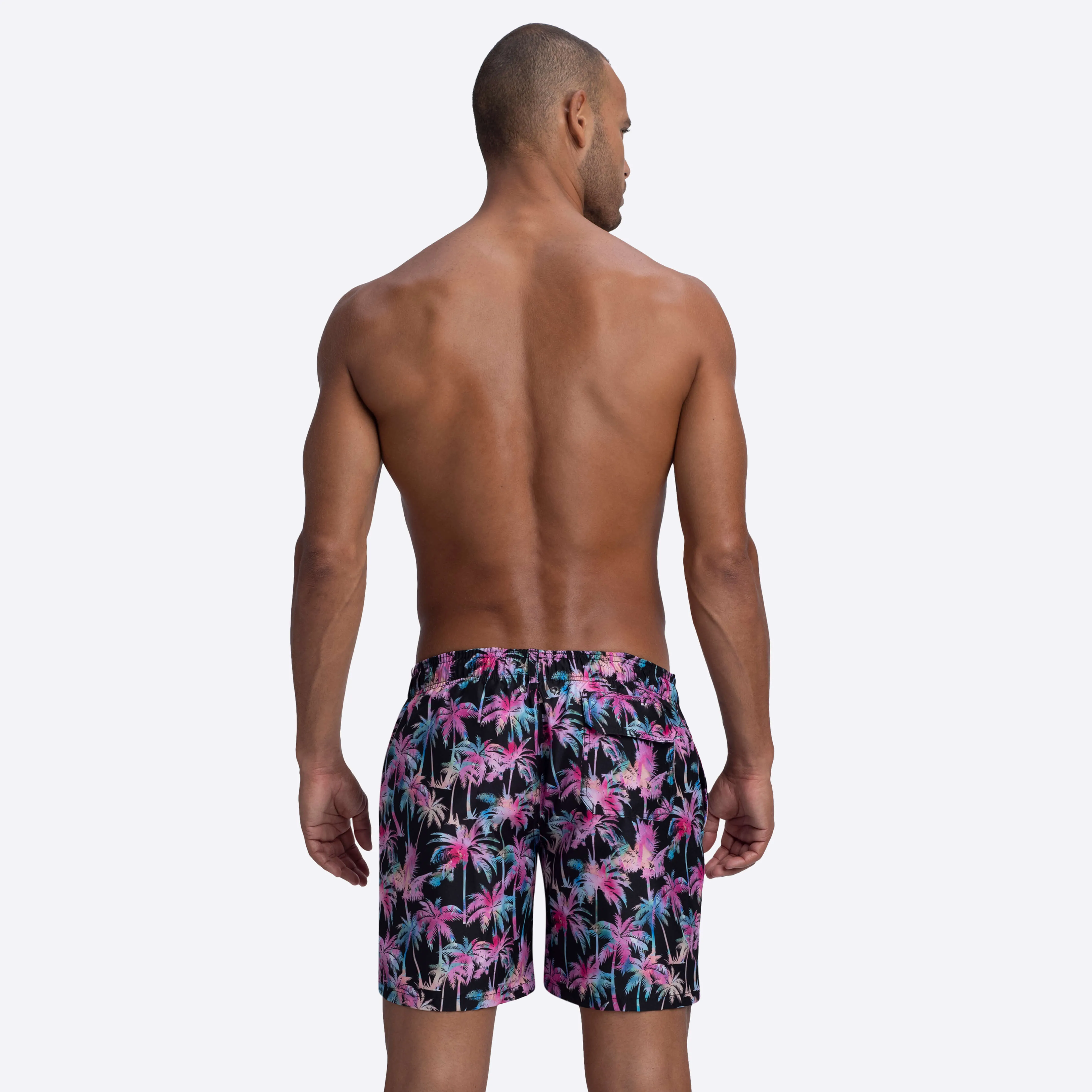 COSMO Palm Tree Print Swim Trunks sold by Bugatchi product image thumbnail 4