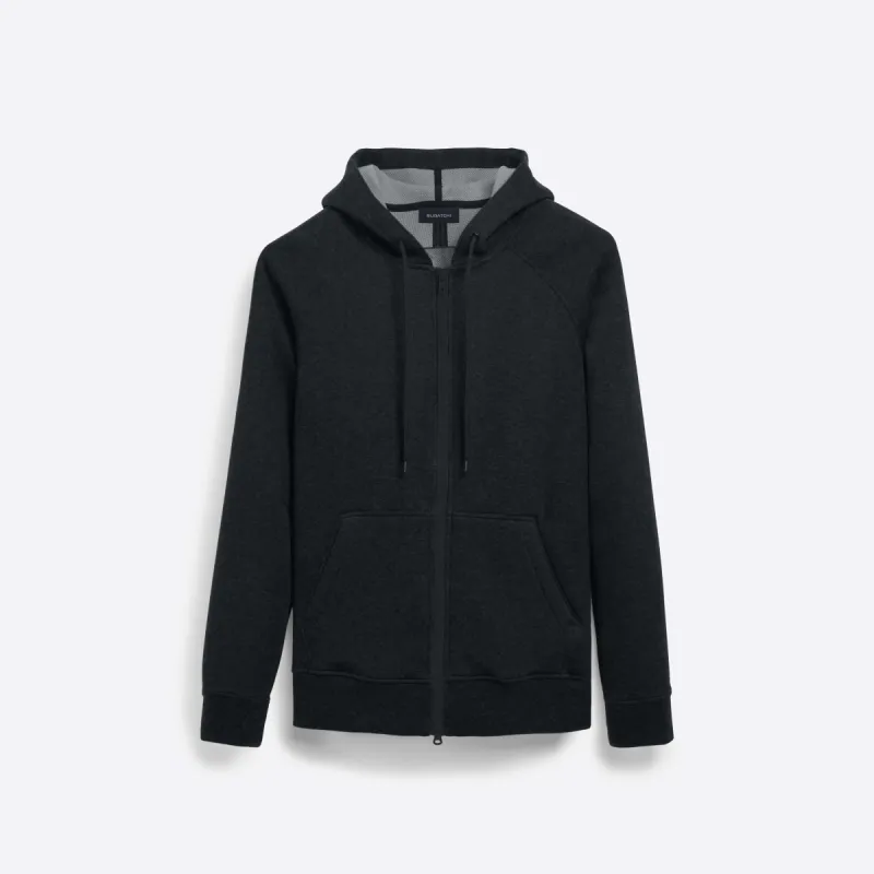 COMFORT Heather Full Zip Jacket with Hood sold by Bugatchi