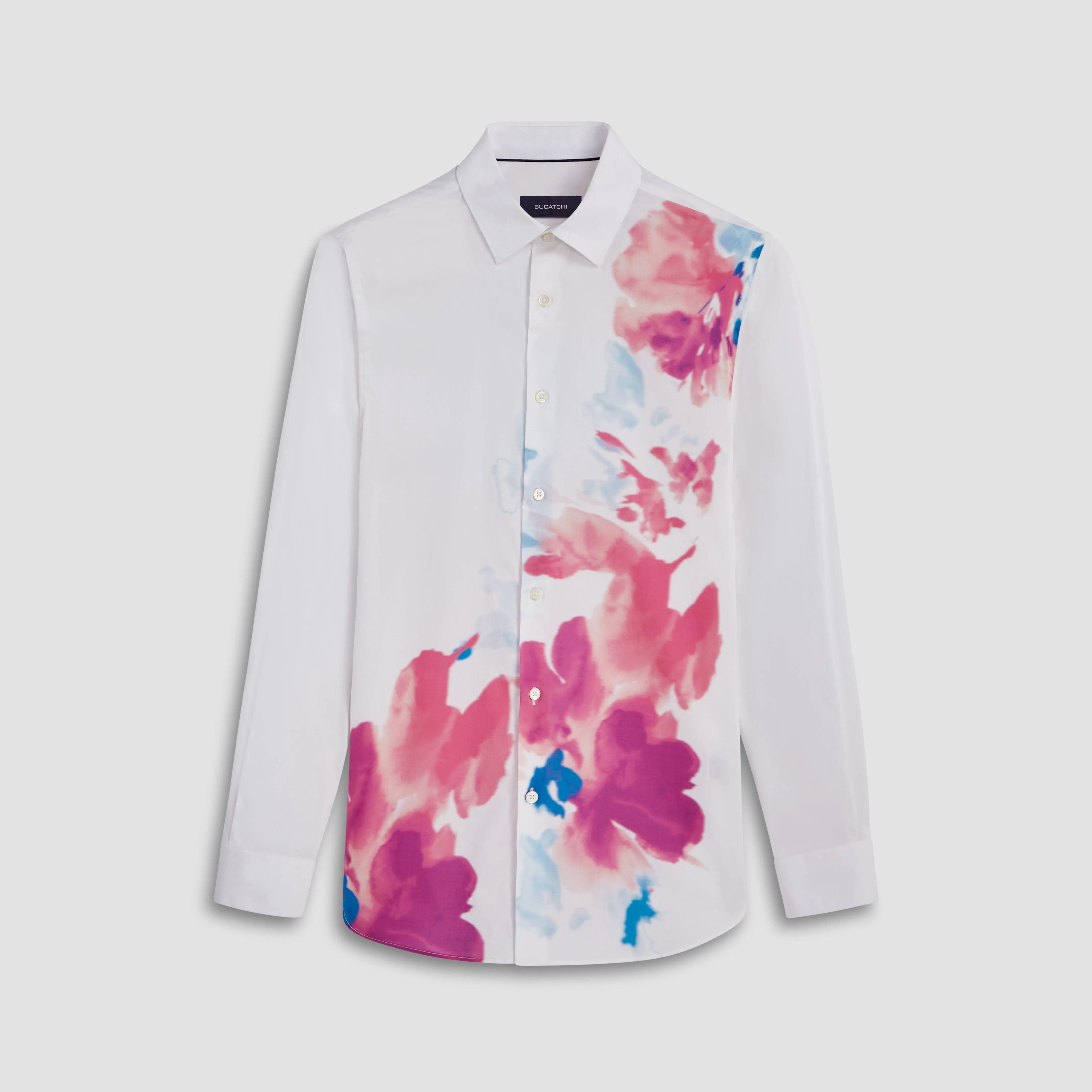 Julian Abstract Placement Print Shirt sold by Bugatchi