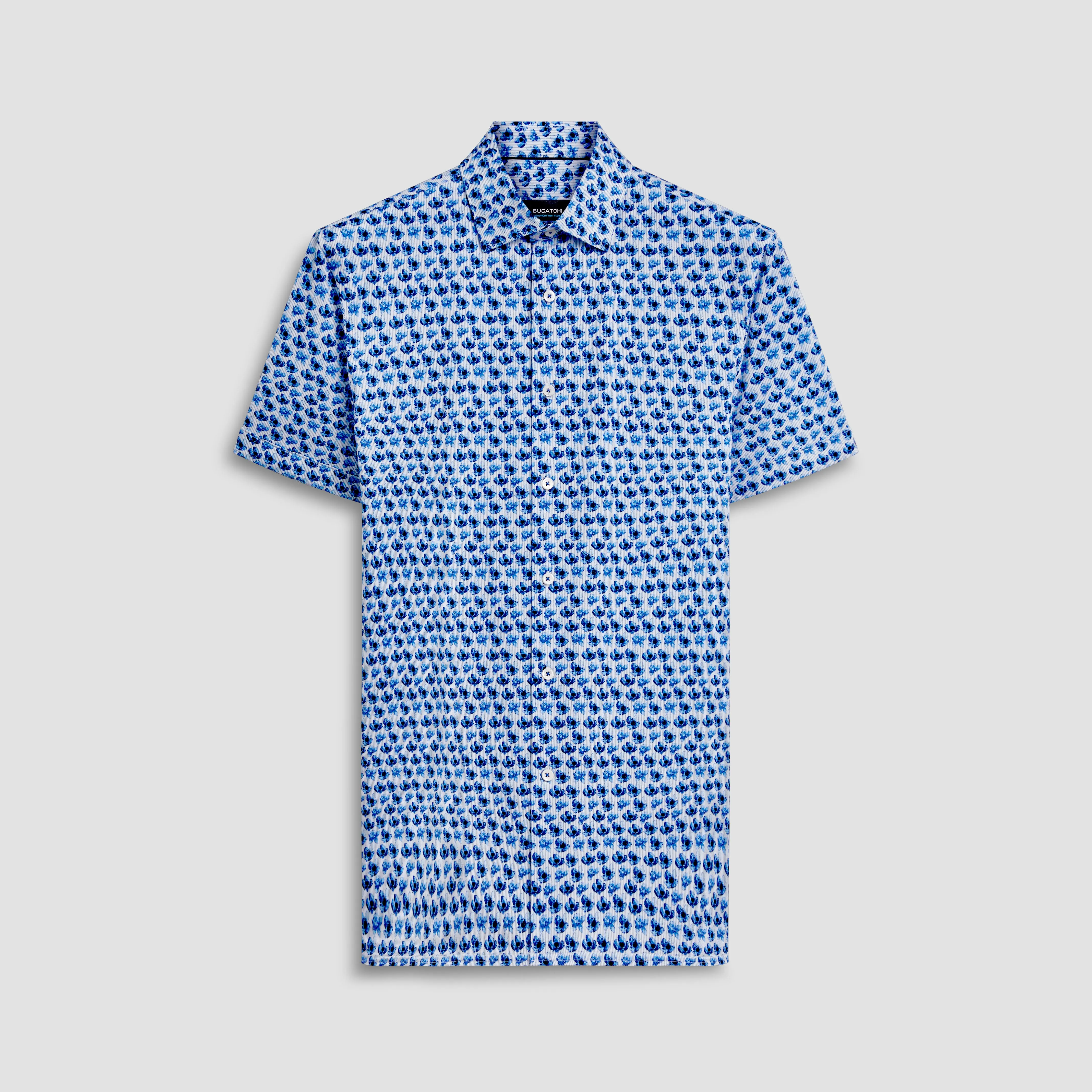 Milo Floral Print OoohCotton Short Sleeve Shirt sold by Bugatchi