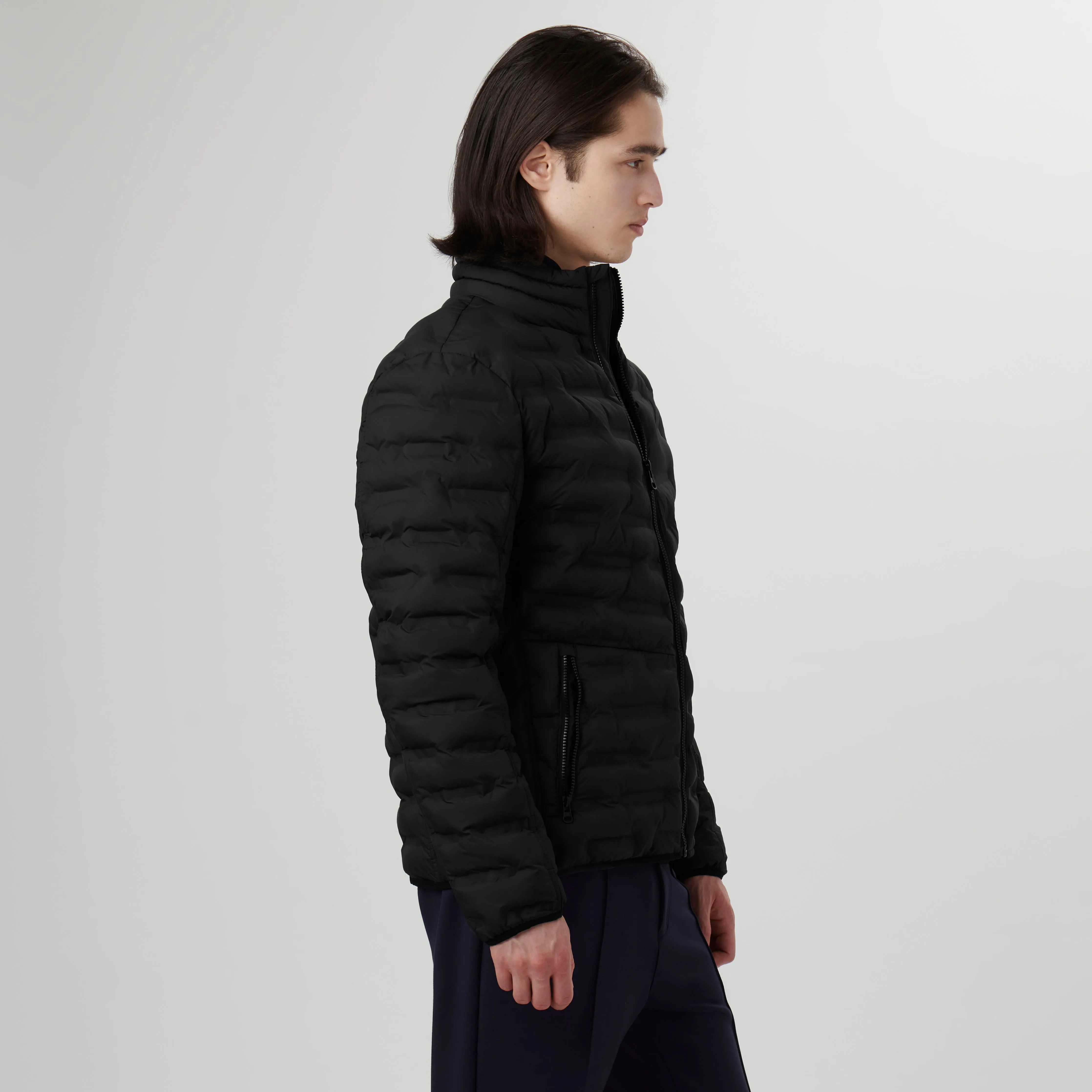 Nylon Bomber Jacket sold by Bugatchi product image thumbnail 3