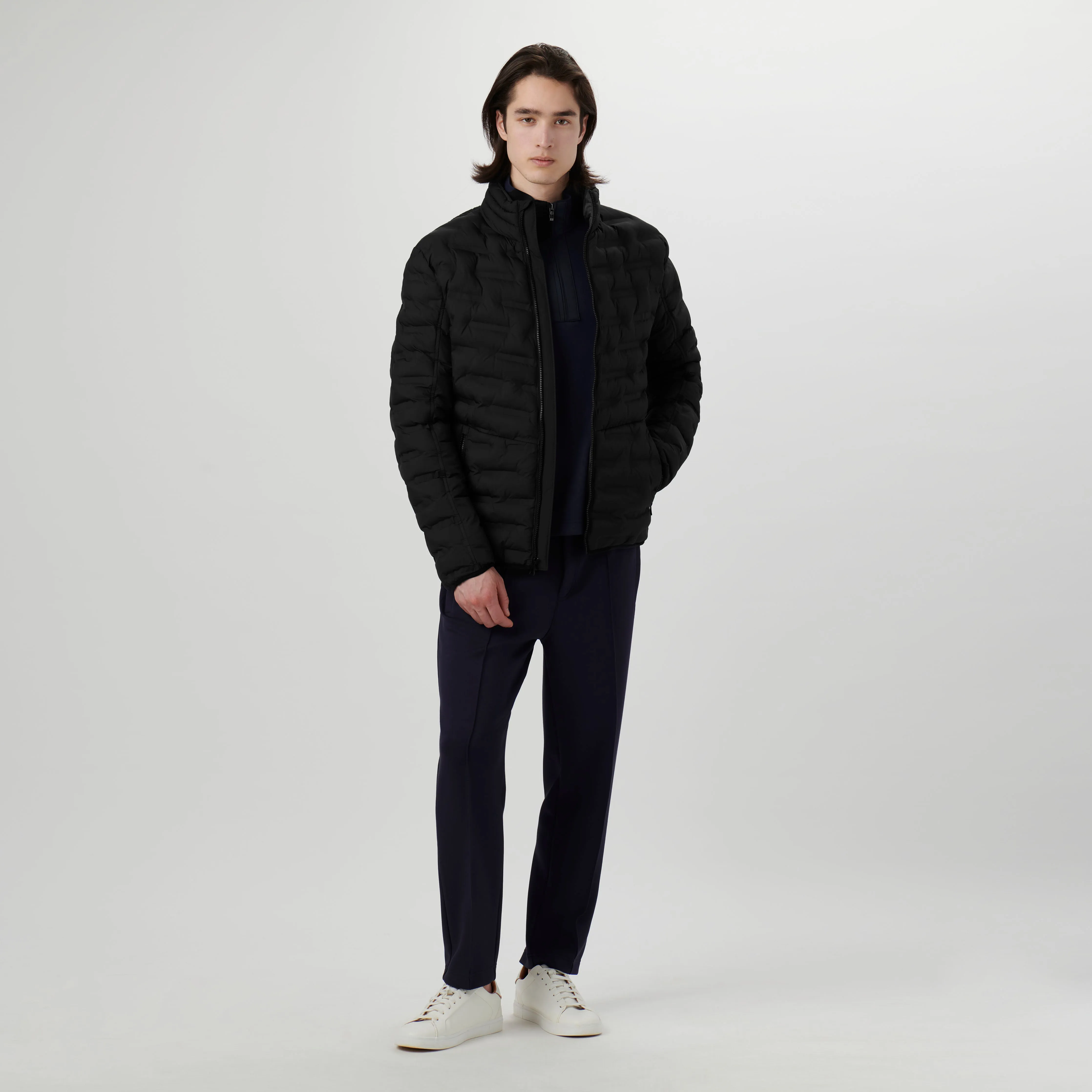 Nylon Bomber Jacket sold by Bugatchi product image thumbnail 5