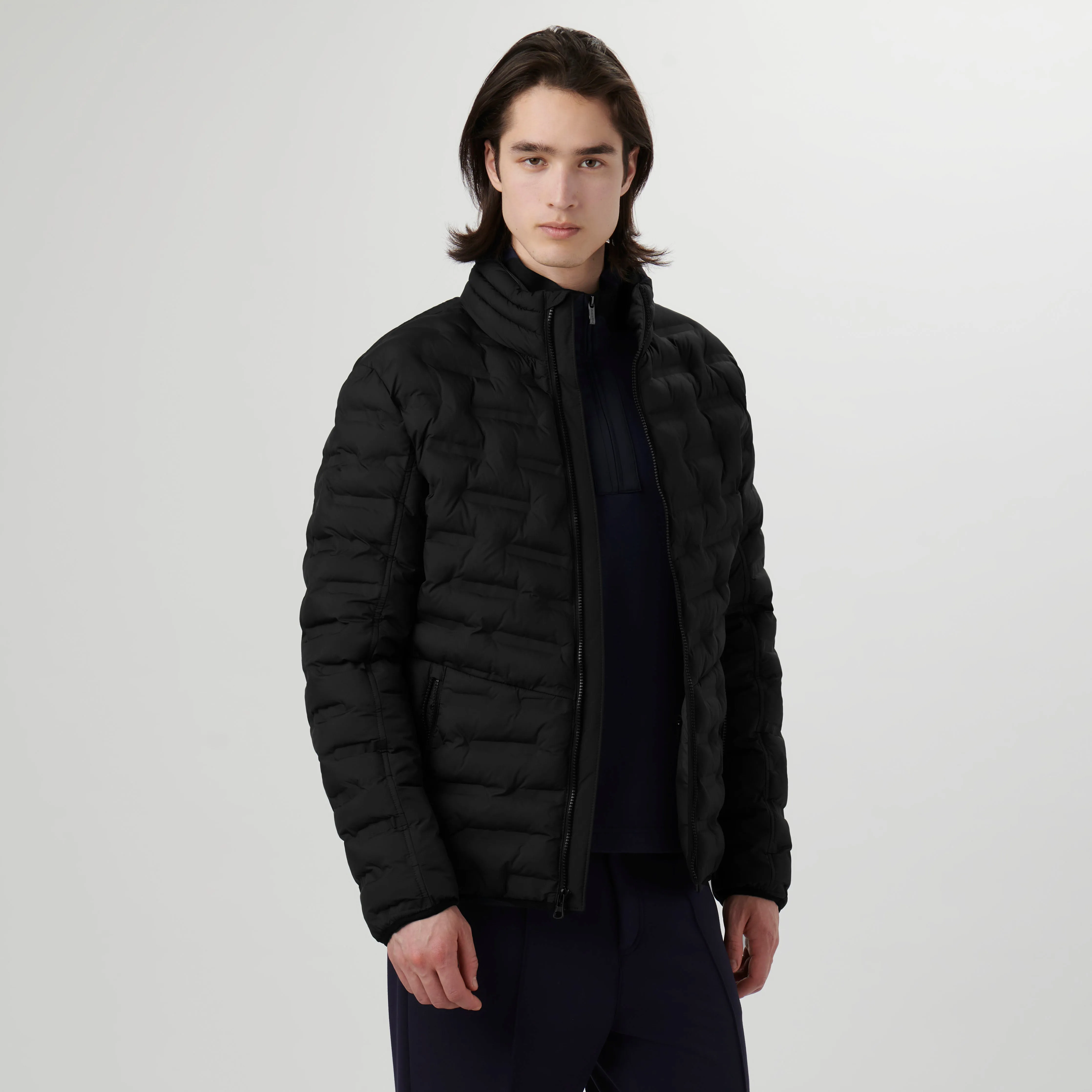 Nylon Bomber Jacket sold by Bugatchi product image thumbnail 2