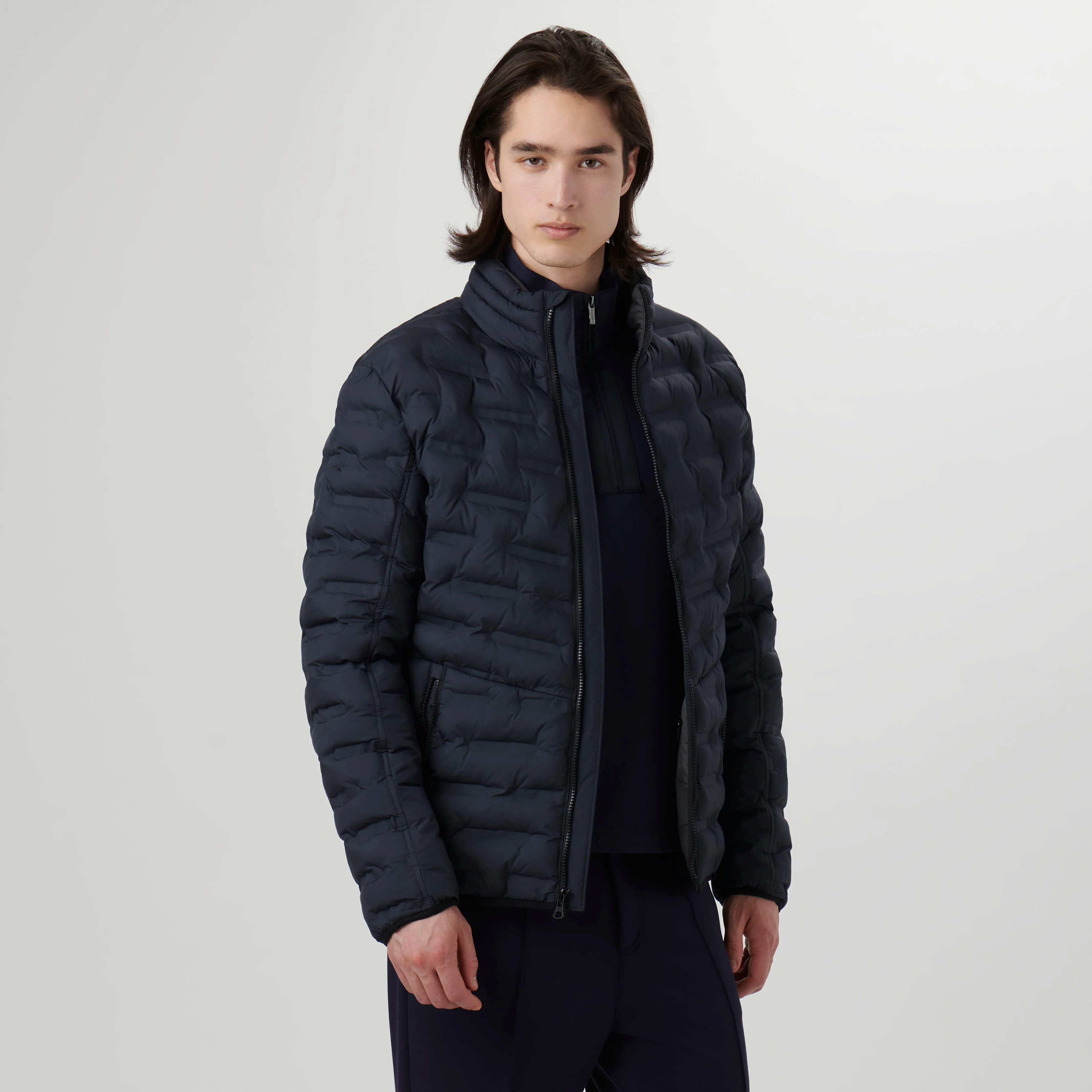 Nylon Bomber Jacket sold by Bugatchi product image thumbnail 2