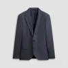 Two Button Stretch Wool Travel Blazer sold by Bugatchi